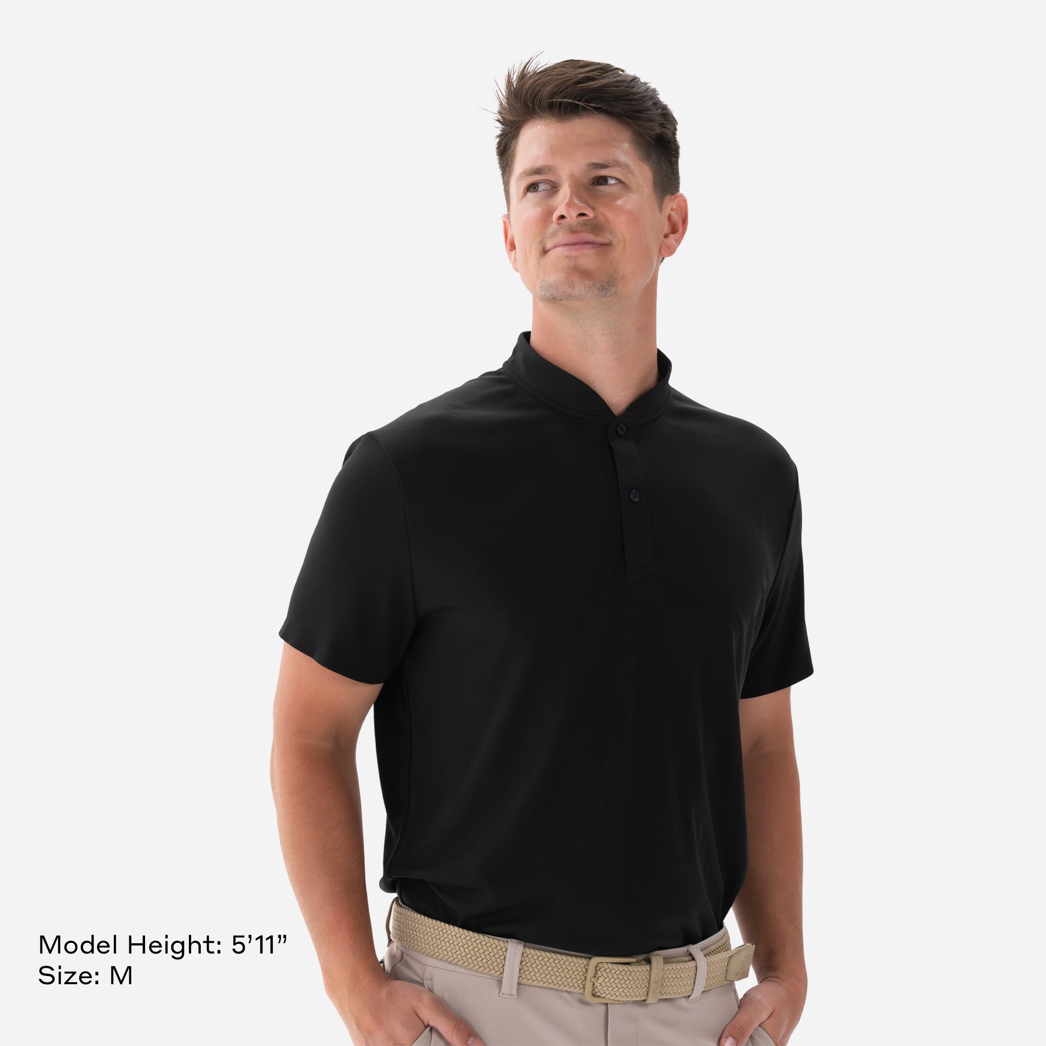 Performance Blade Collar Polo Black