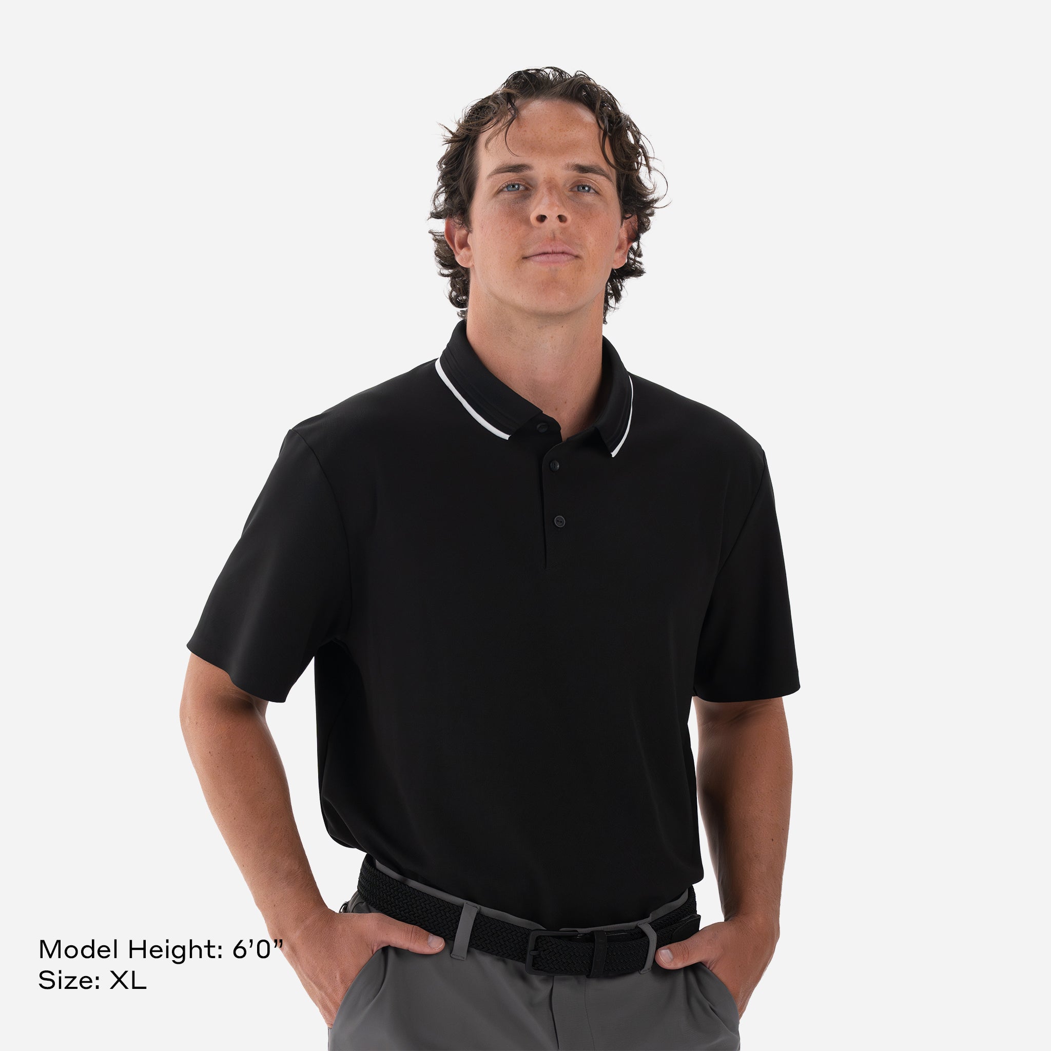 Performance Pique Polo Black