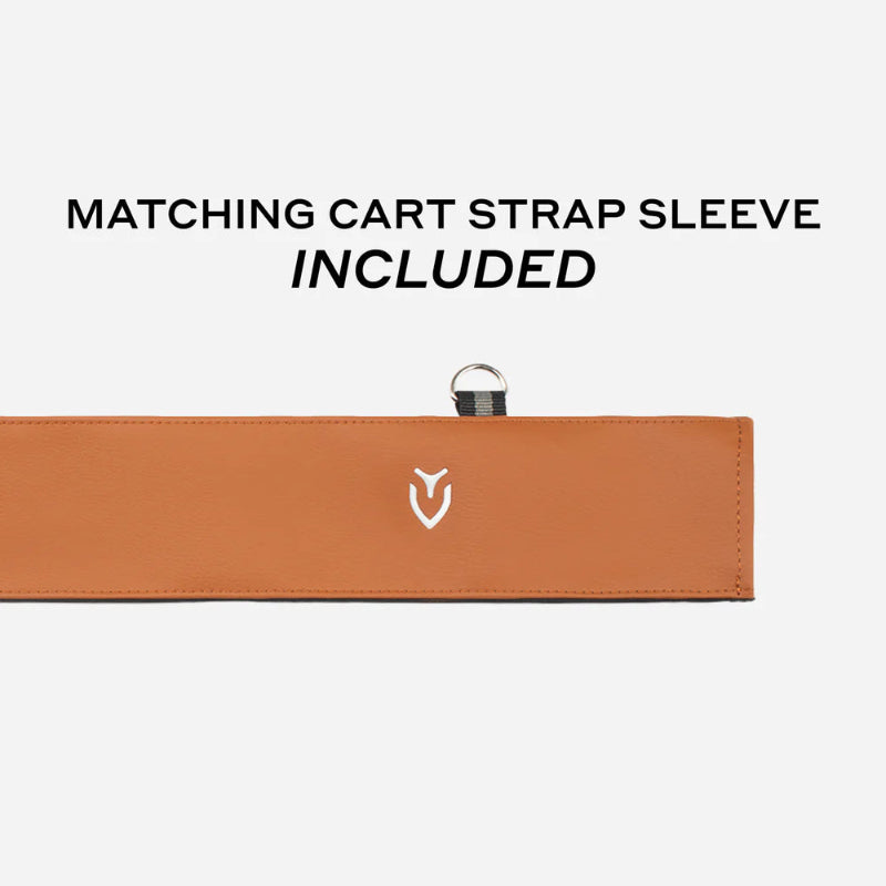 VESSEL Player V Stand in heritage brown – lightweight golf stand bag