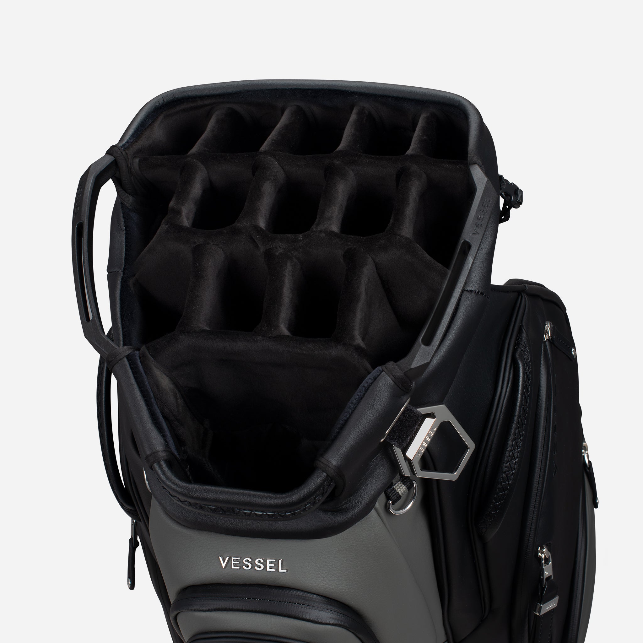 VESSEL Lux Pro Cart II in phantom – premium golf cart bag