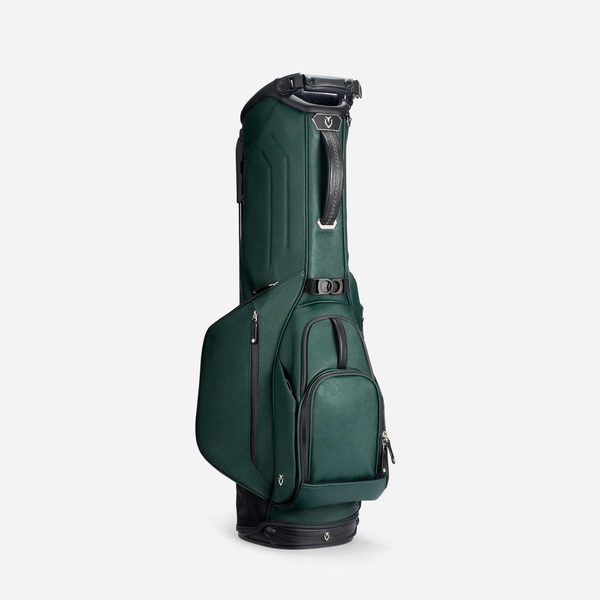 VESSEL Lux Looper in crosshatch green – lightweight golf stand bag