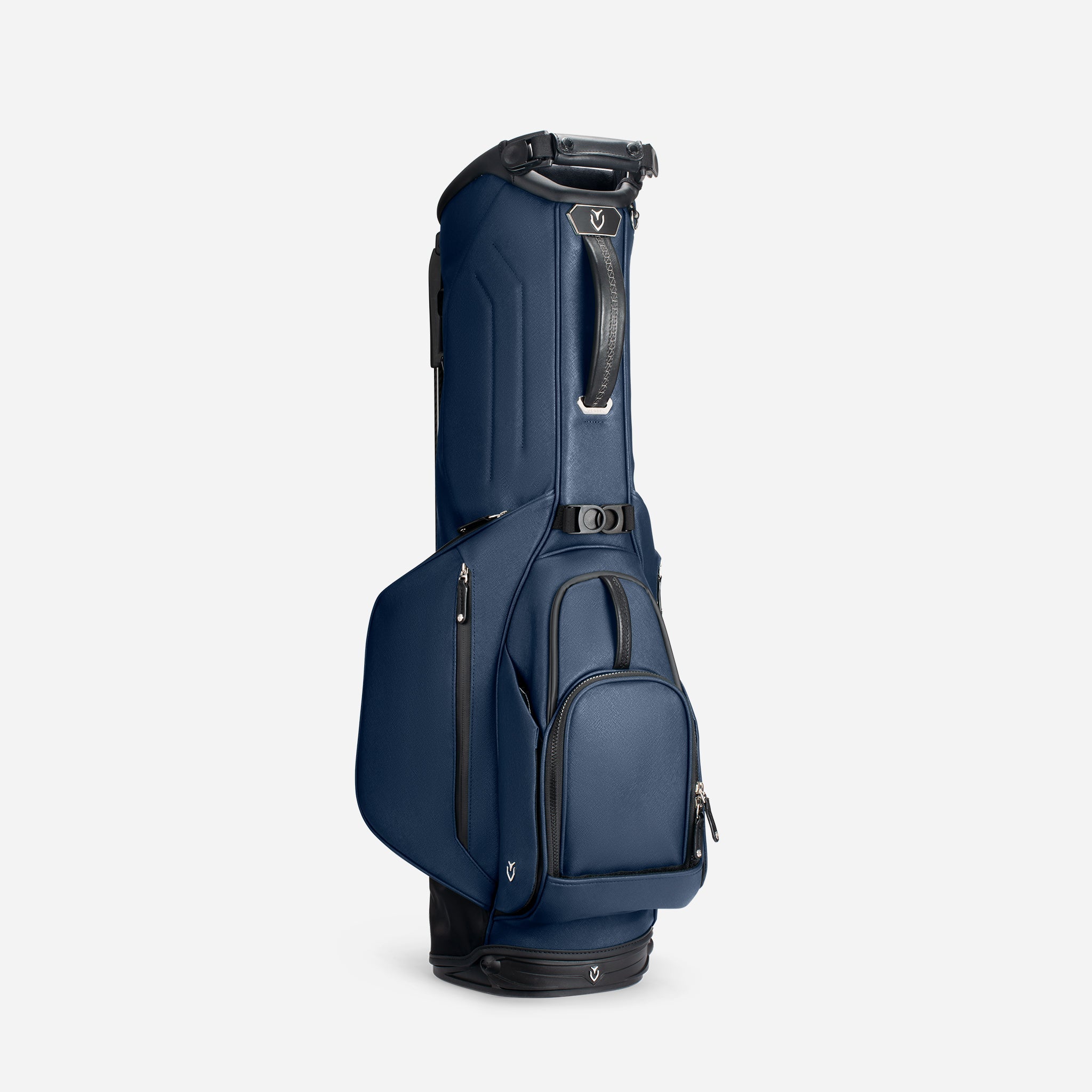 VESSEL Lux Looper in crosshatch navy – lightweight golf stand bag