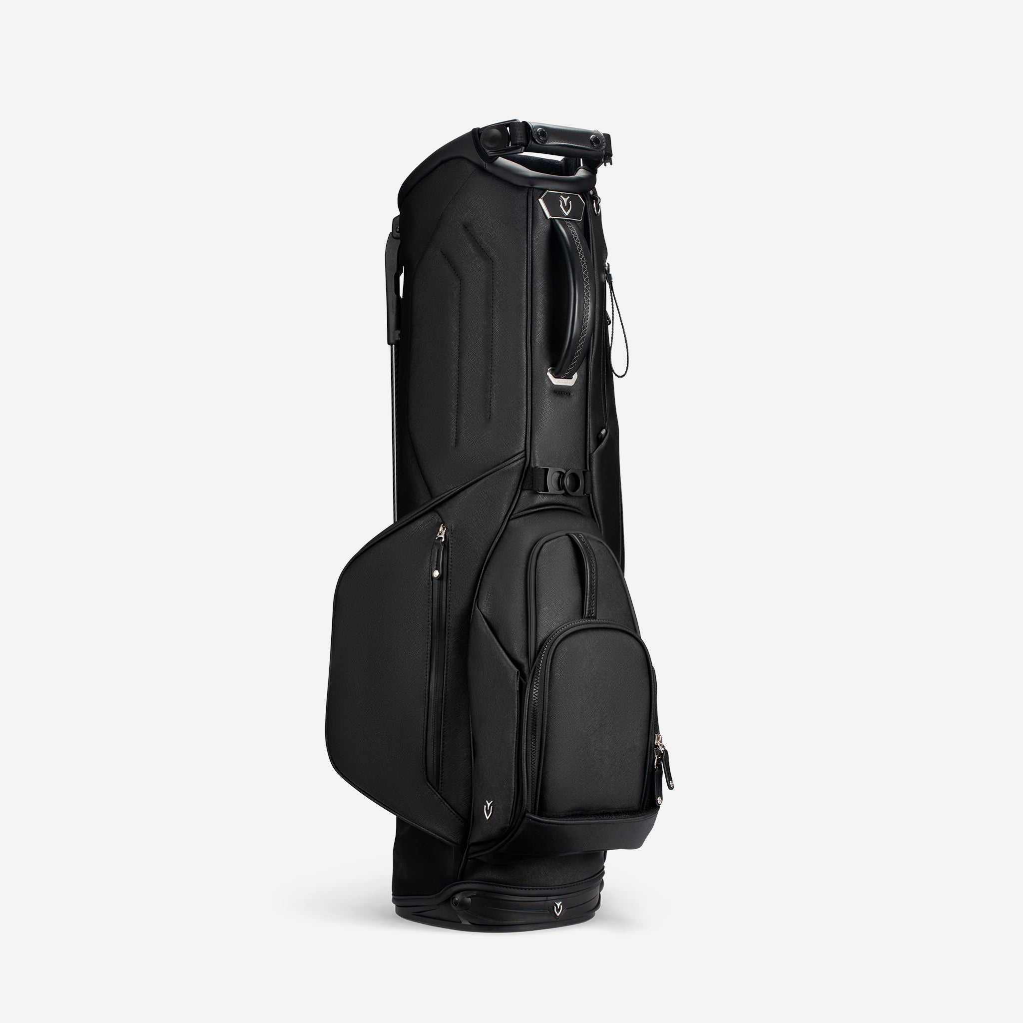VESSEL Lux Stand in crosshatch black – lightweight golf stand bag