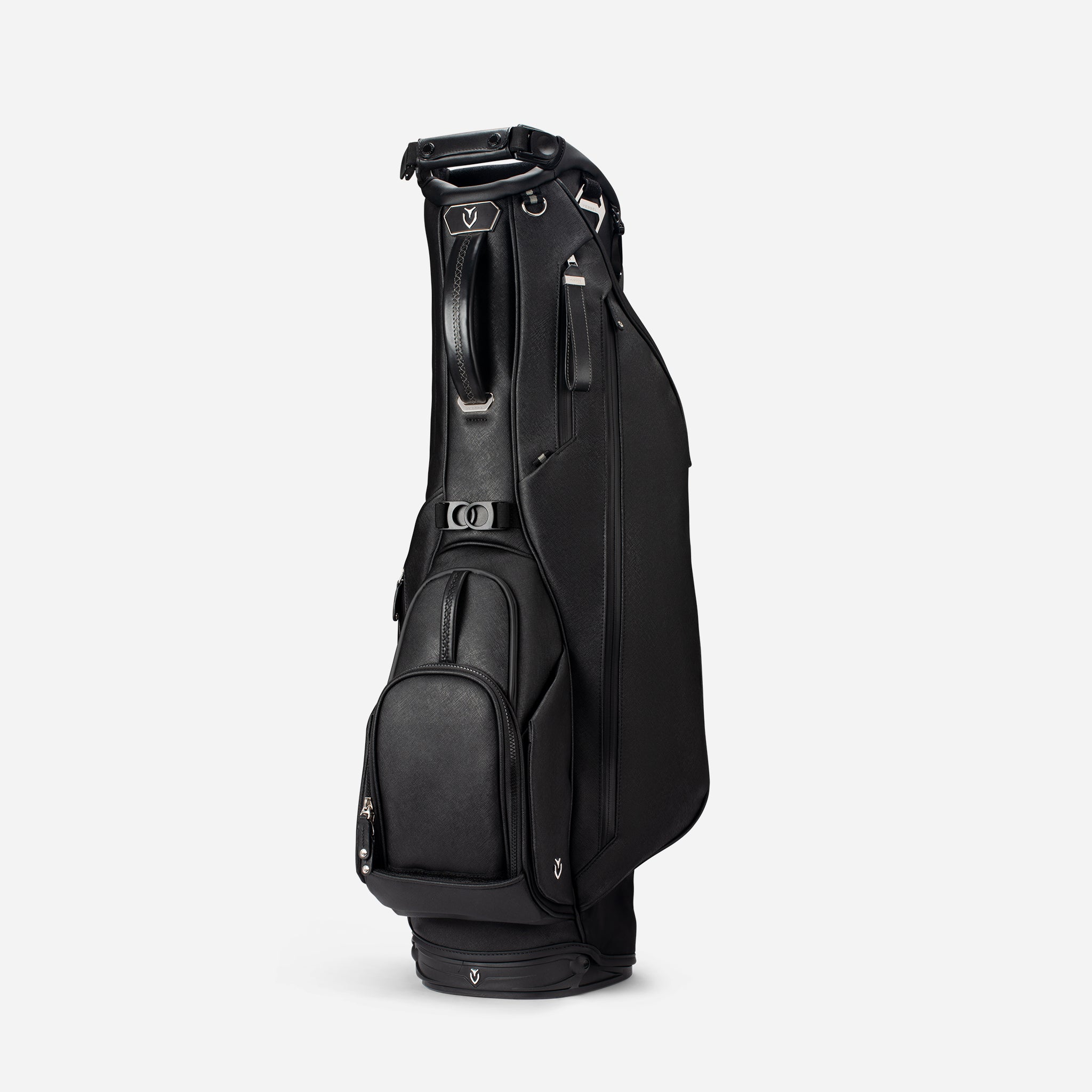 VESSEL Lux Stand in crosshatch black – lightweight golf stand bag