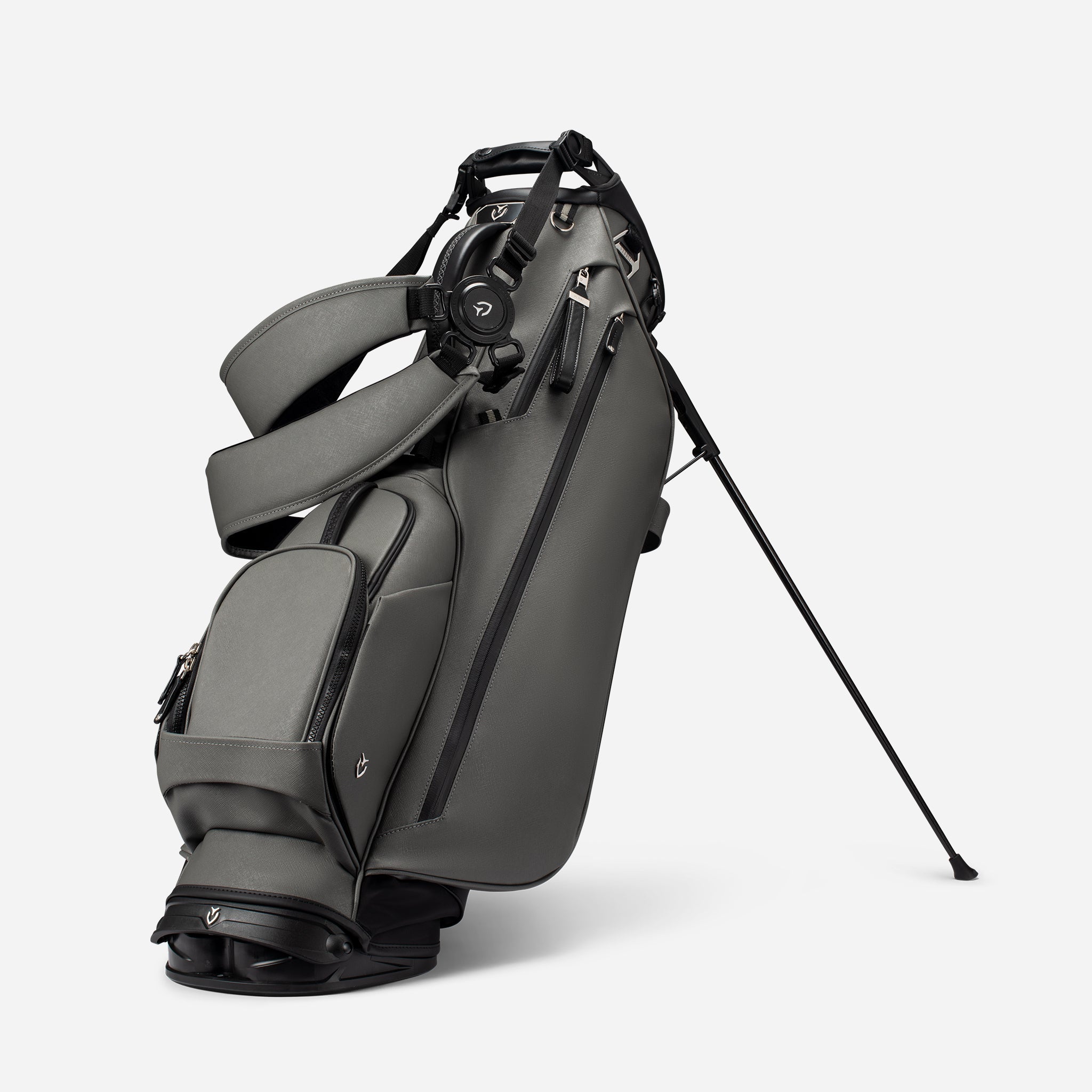 VESSEL Lux Stand in crosshatch grey – lightweight golf stand bag