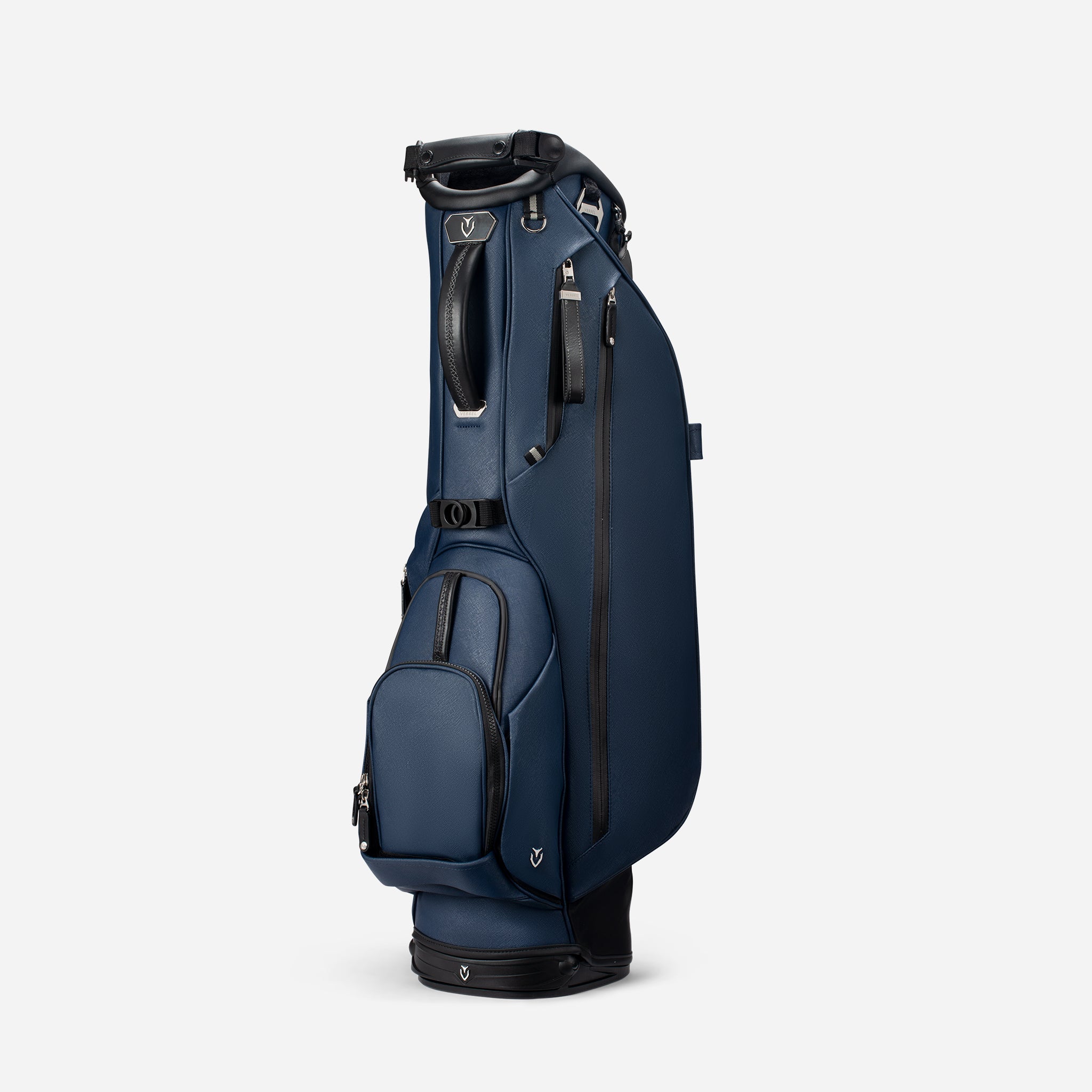 VESSEL Lux Stand in crosshatch navy – lightweight golf stand bag