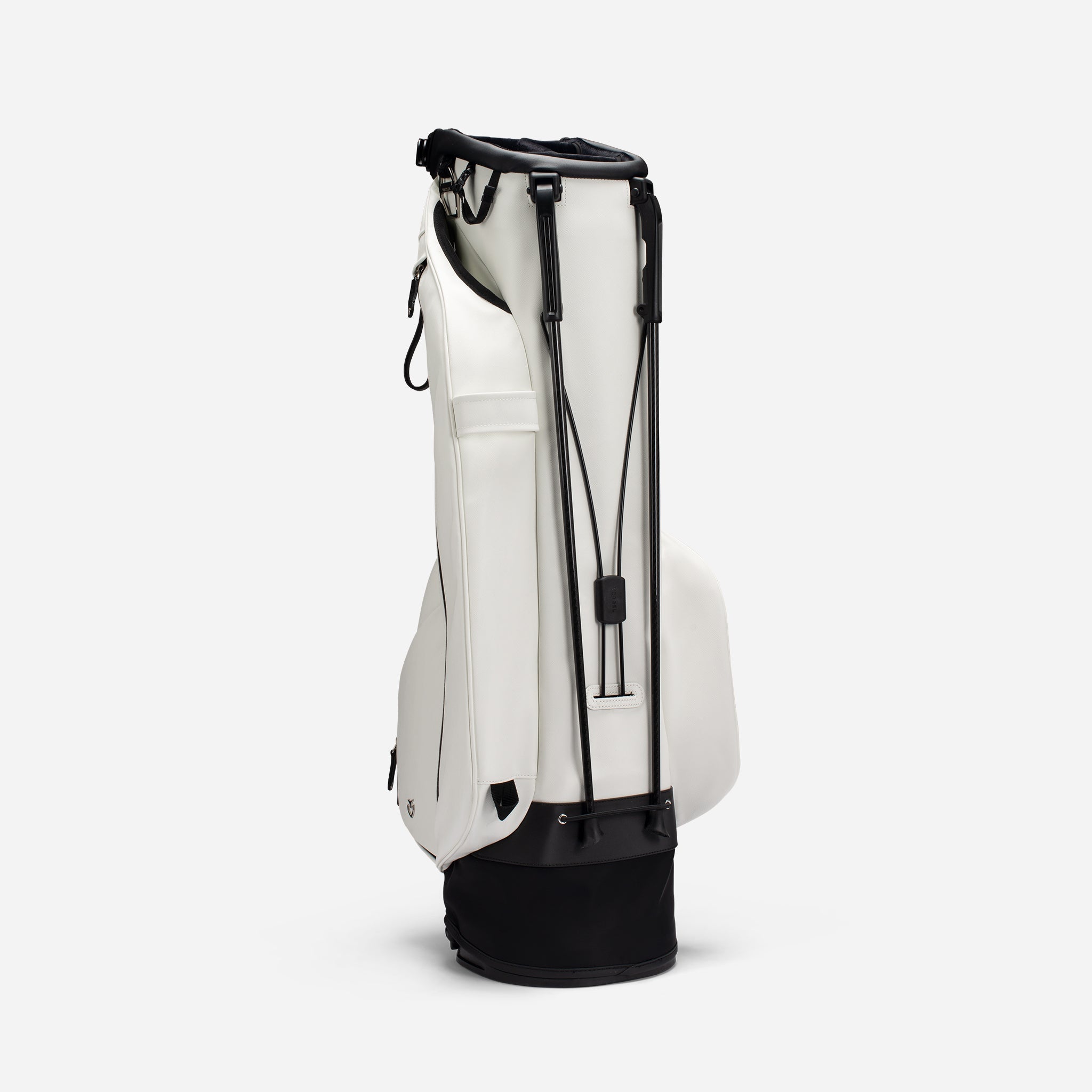 VESSEL Lux Stand in crosshatch white – lightweight golf stand bag