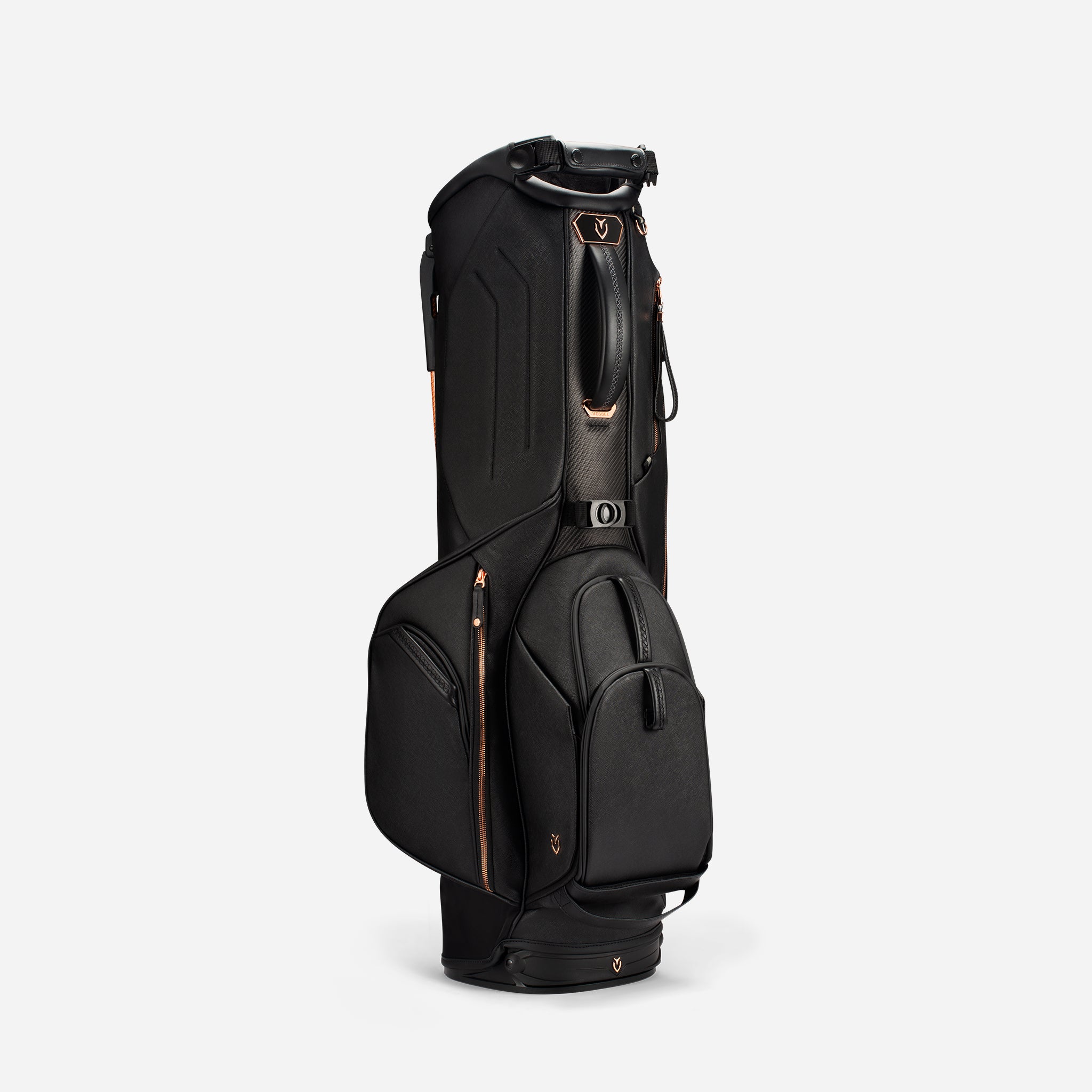 VESSEL Lux Carbon LE Midnight Rose Stand – lightweight golf stand bag