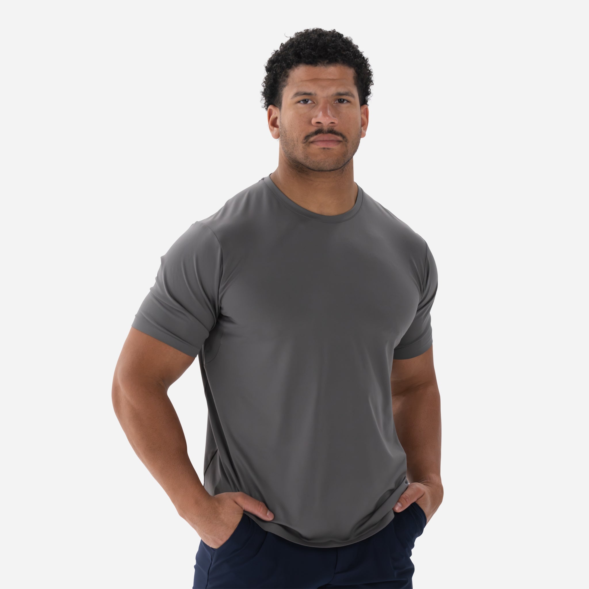 Performance Tech Tee Charcoal Grey