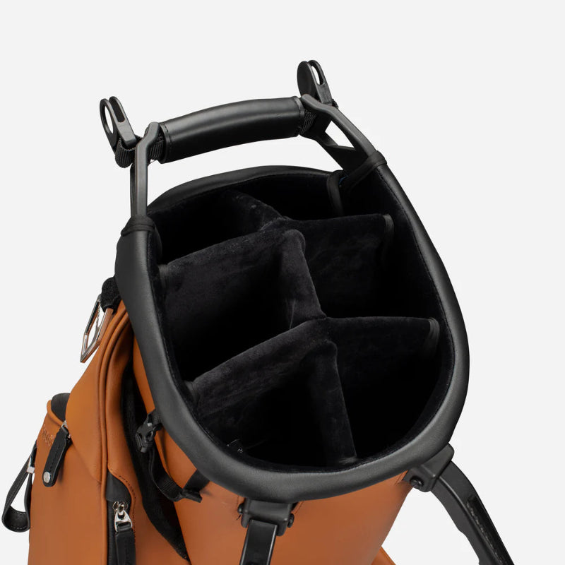 VESSEL Player V Stand in heritage brown – lightweight golf stand bag