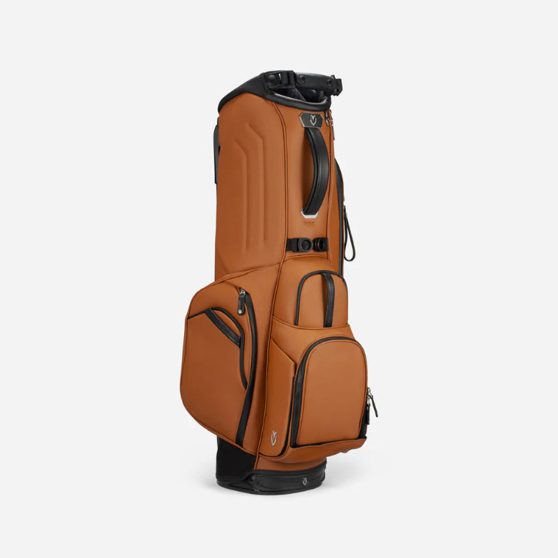 VESSEL Player V Stand in heritage brown – lightweight golf stand bag