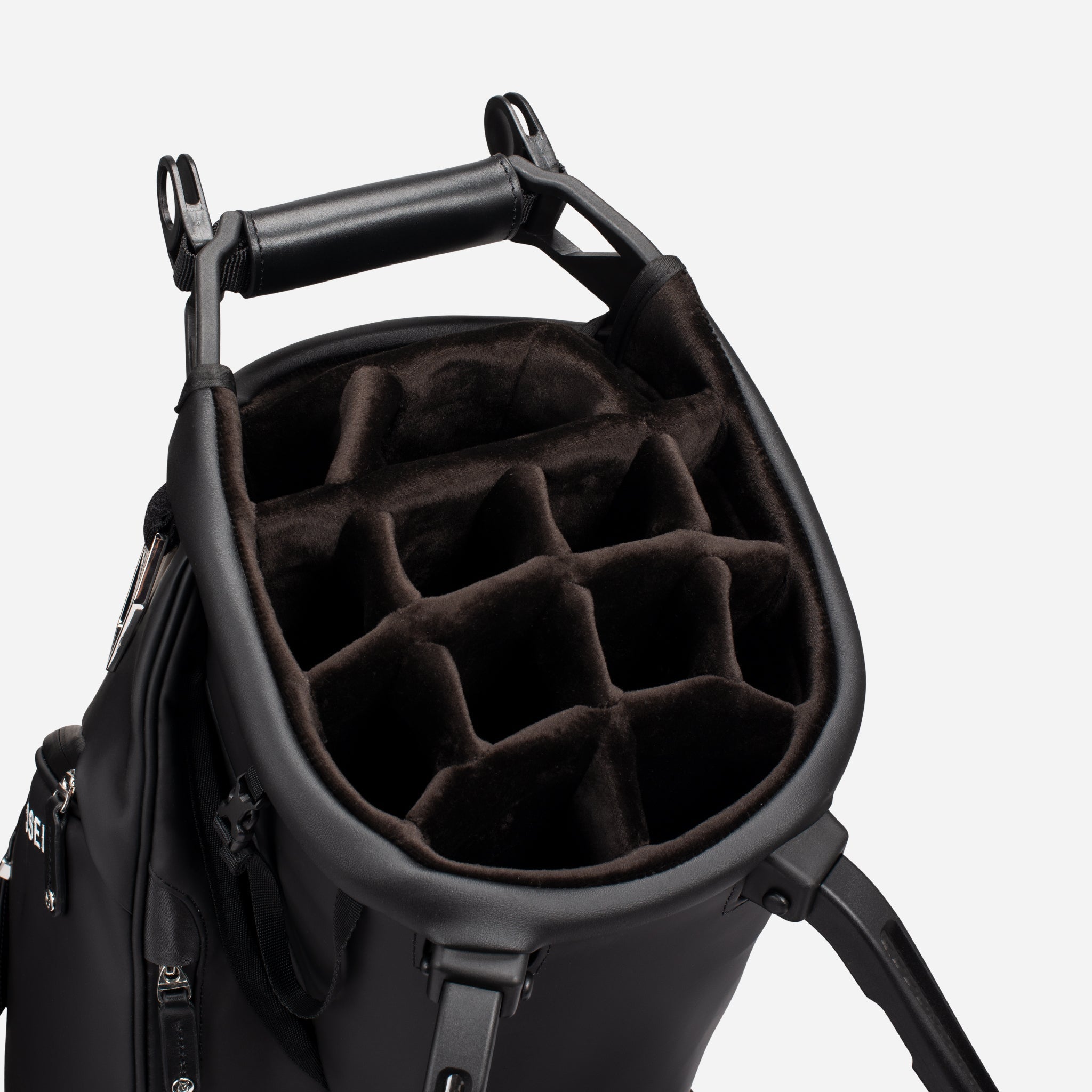 VESSEL Player V Stand in black – lightweight golf stand bag
