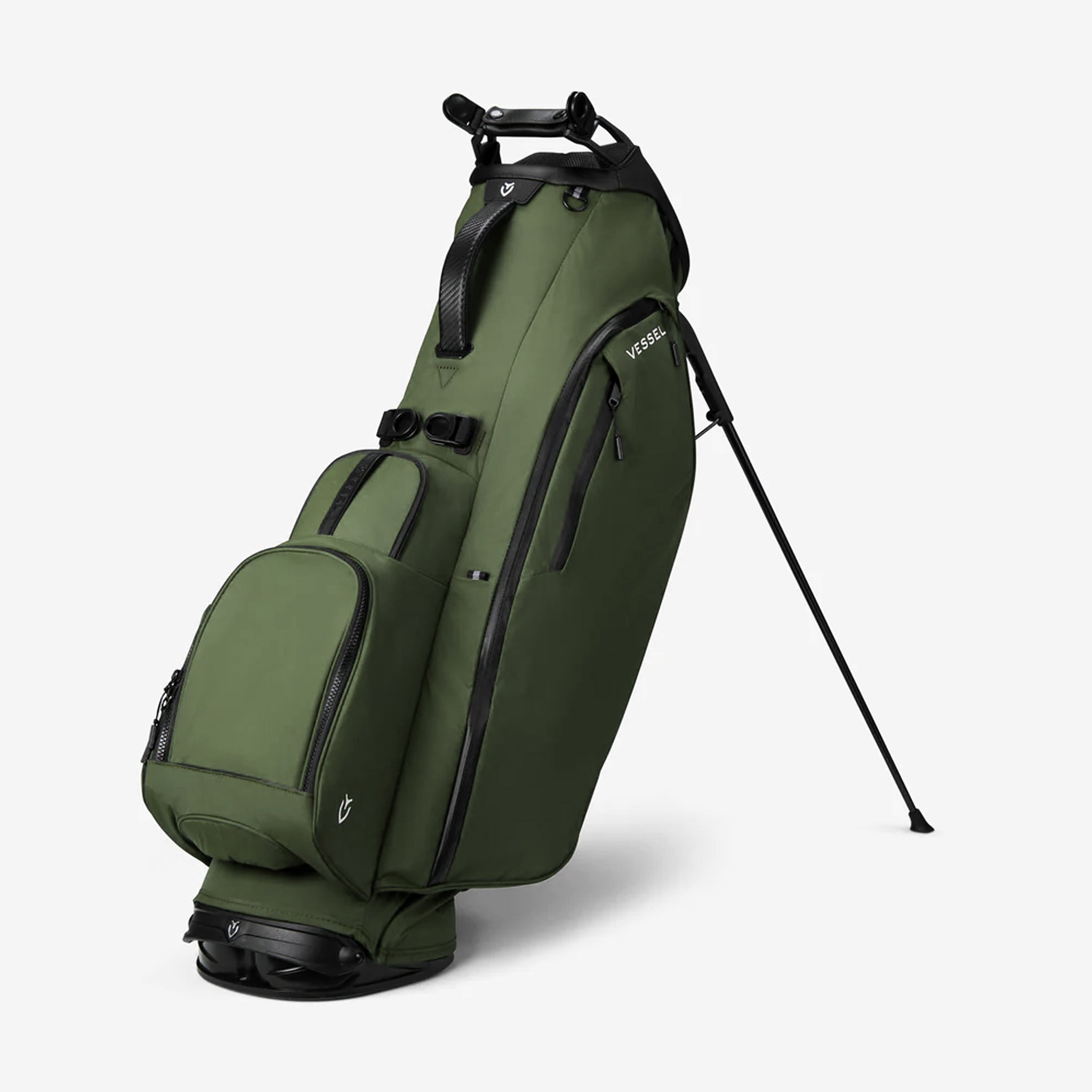VESSEL Player Air Stand in olive – lightweight golf stand bag