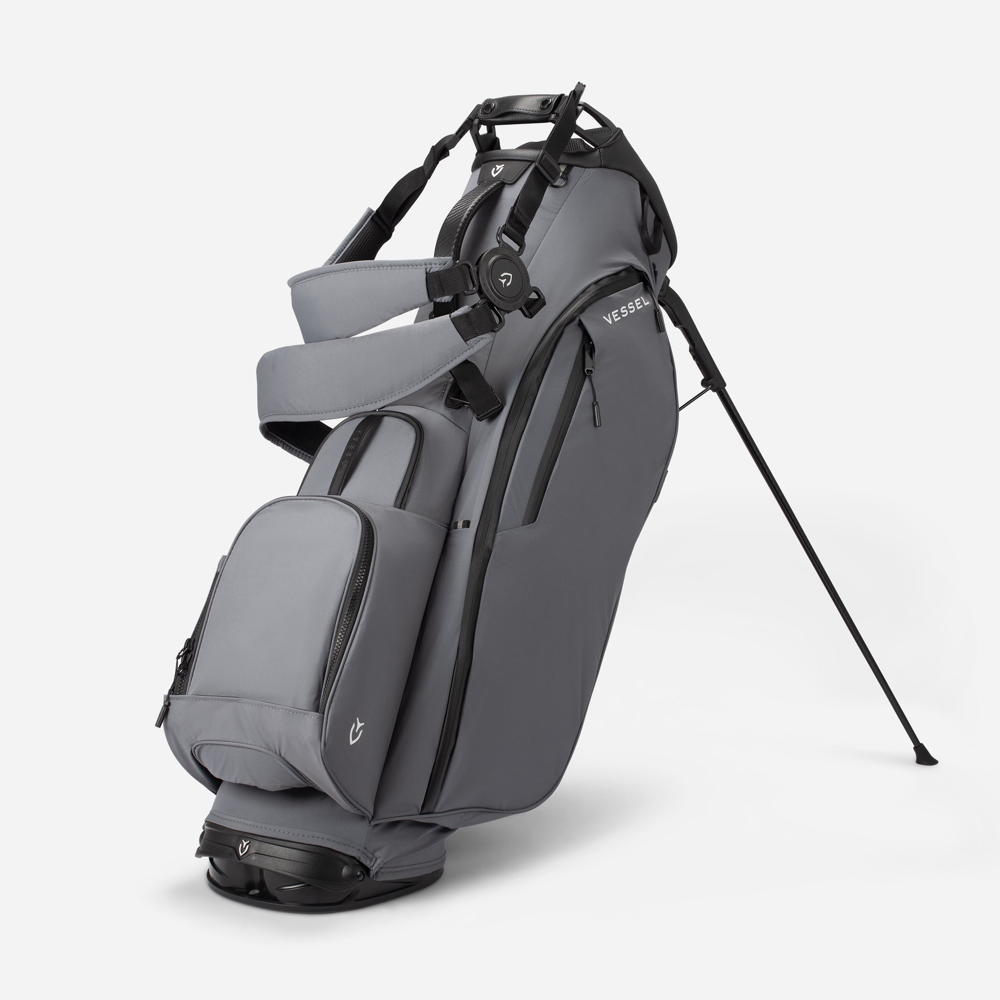 VESSEL Player Air Stand in grey – lightweight golf stand bag