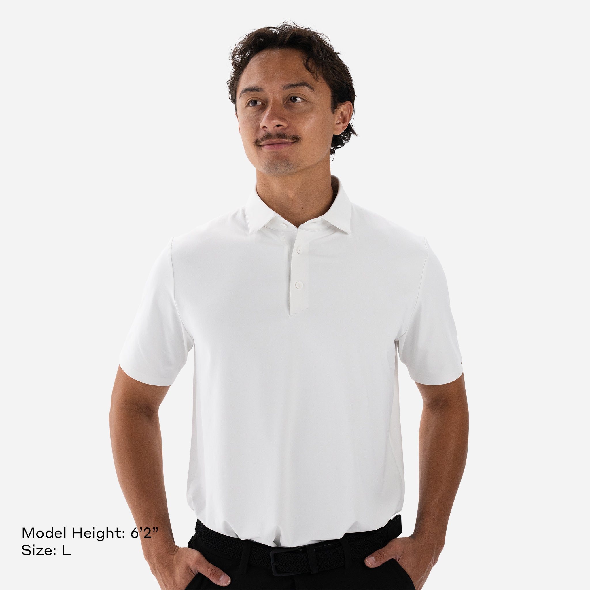 Performance Tech Polo Classic White