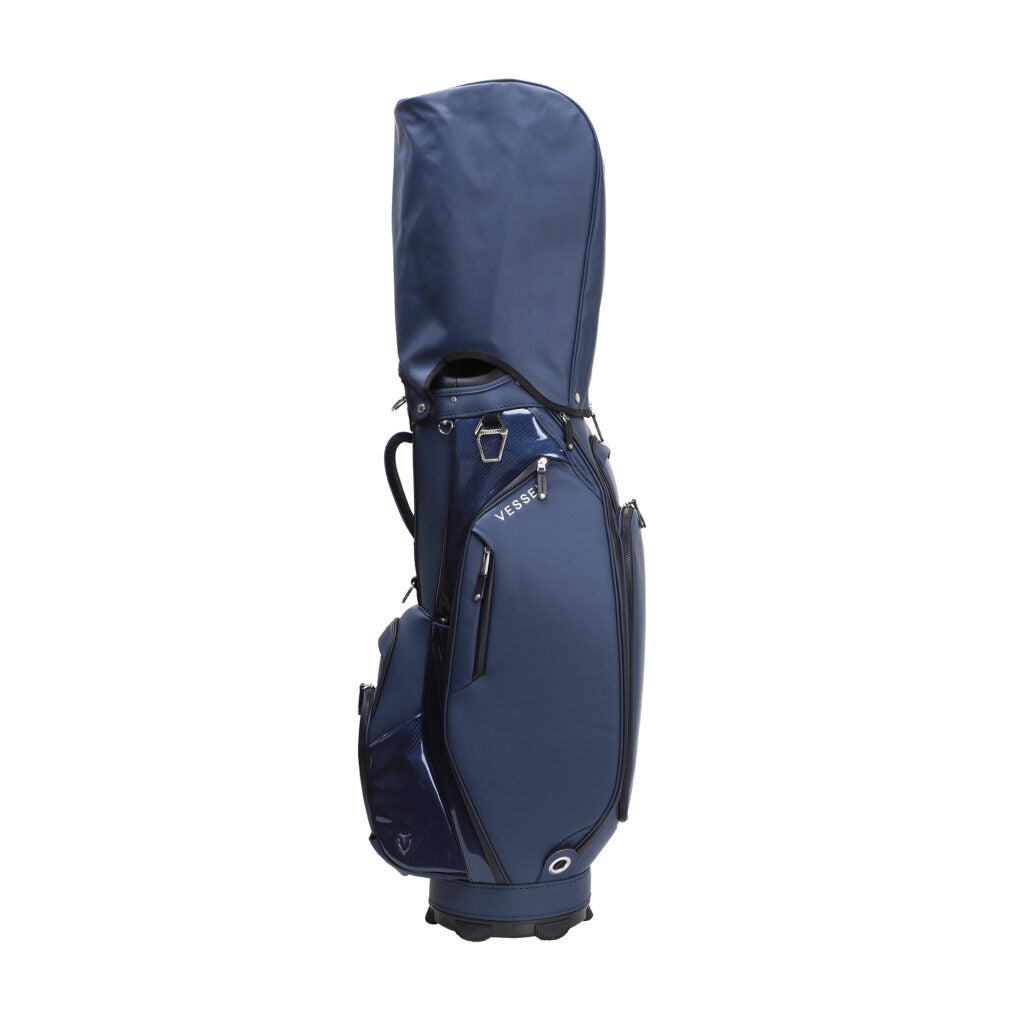 VESSEL Japan Lux Cart 2.0 in carbon navy – premium golf cart bag