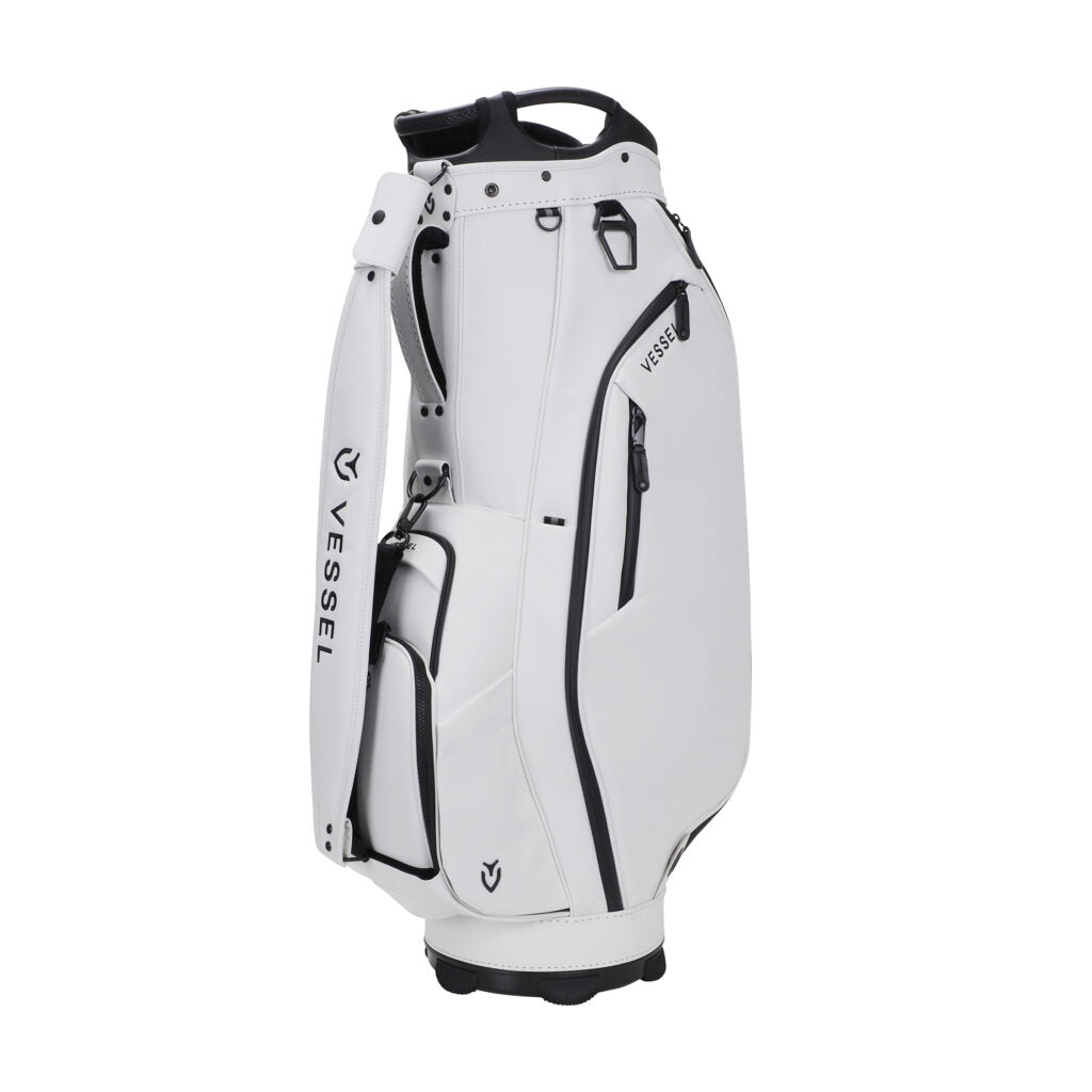 VESSEL Japan Lux Cart 2.0 in white – premium golf cart bag