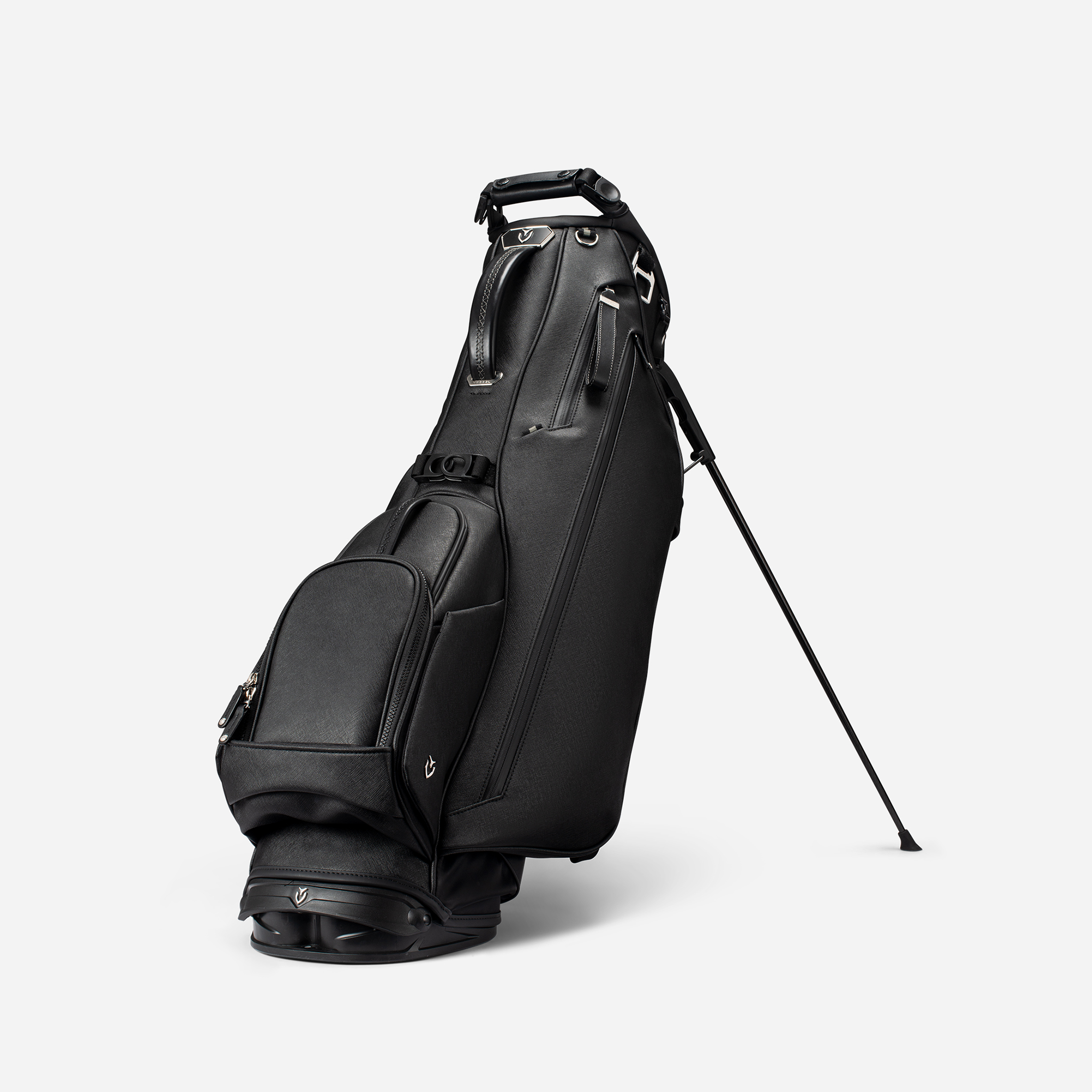 VESSEL Lux Stand in crosshatch black – lightweight golf stand bag