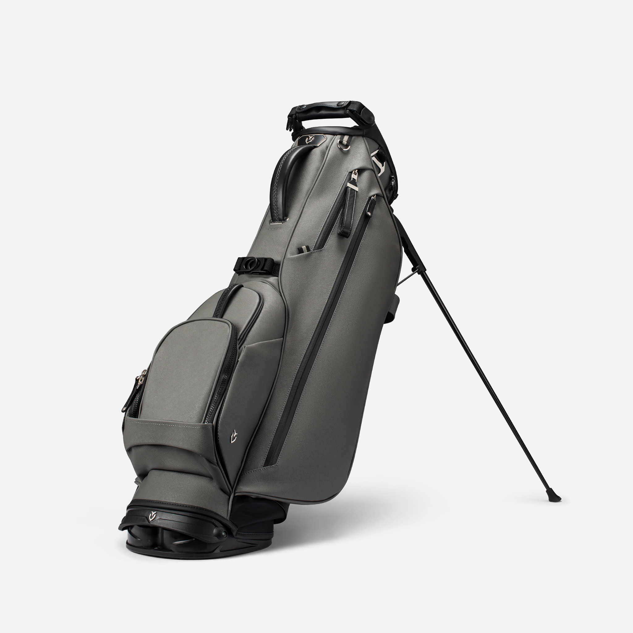 VESSEL Lux Stand in crosshatch grey – lightweight golf stand bag