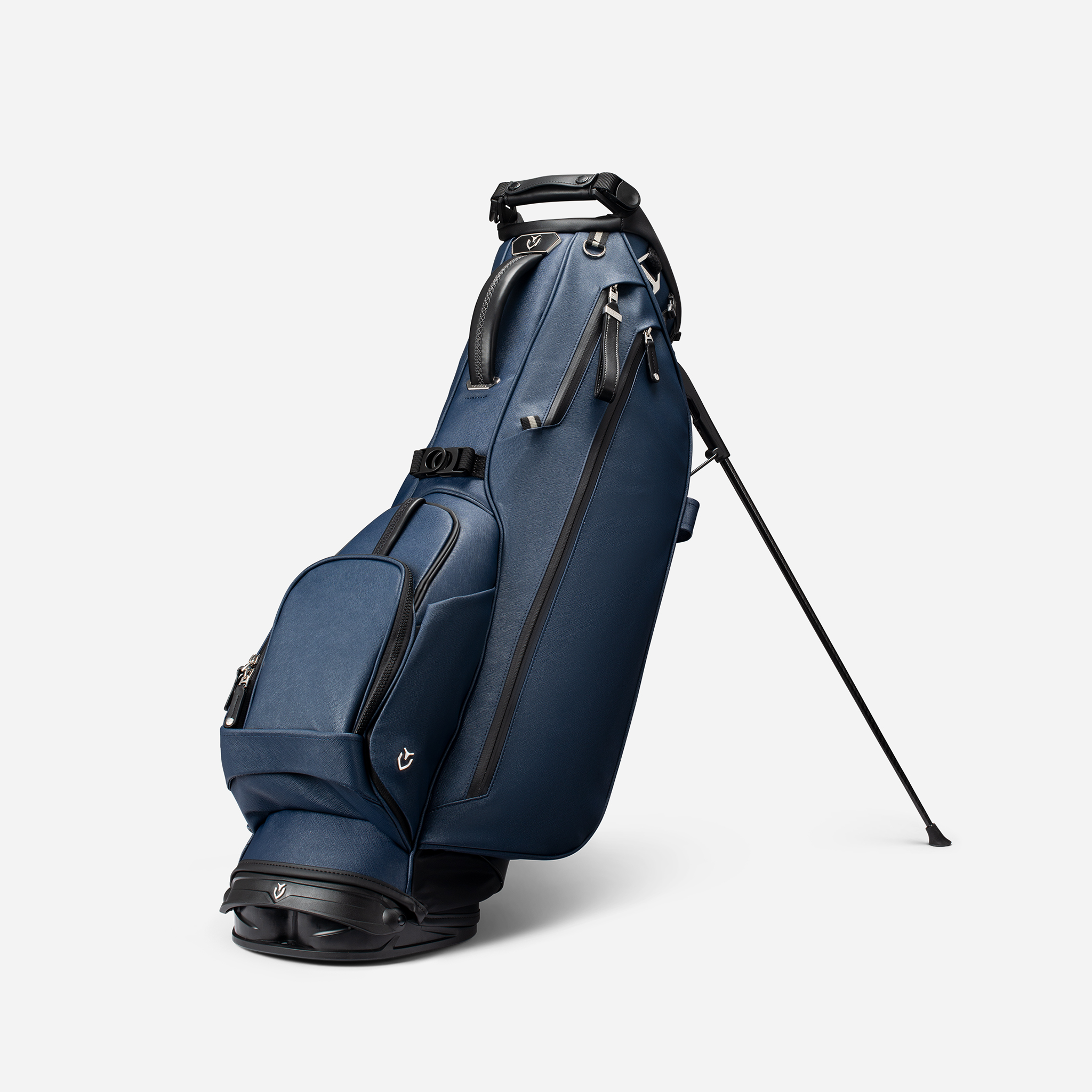 VESSEL Lux Stand in crosshatch navy – lightweight golf stand bag