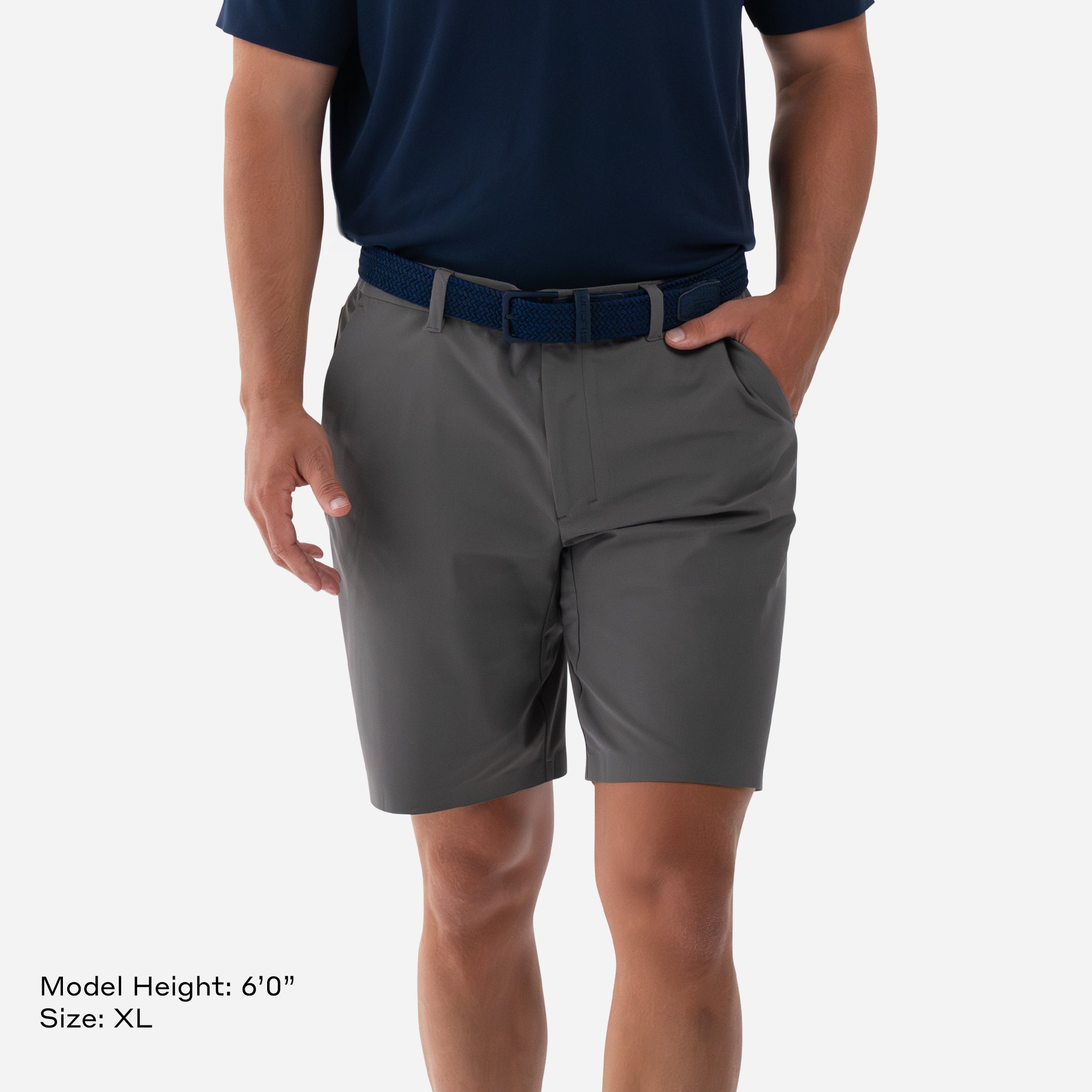 Performance 5 Pocket Short Charcoal Grey