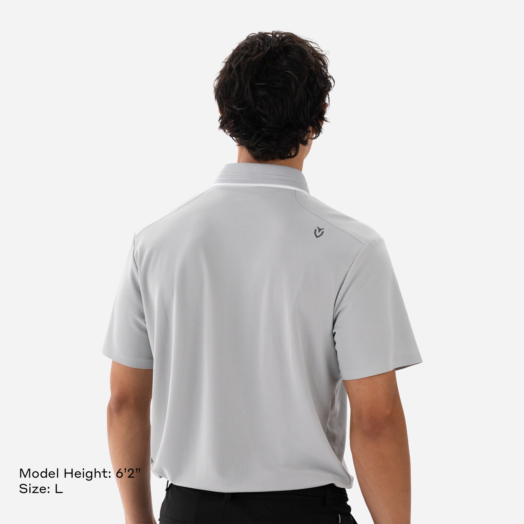 Performance Pique Polo Stone Grey