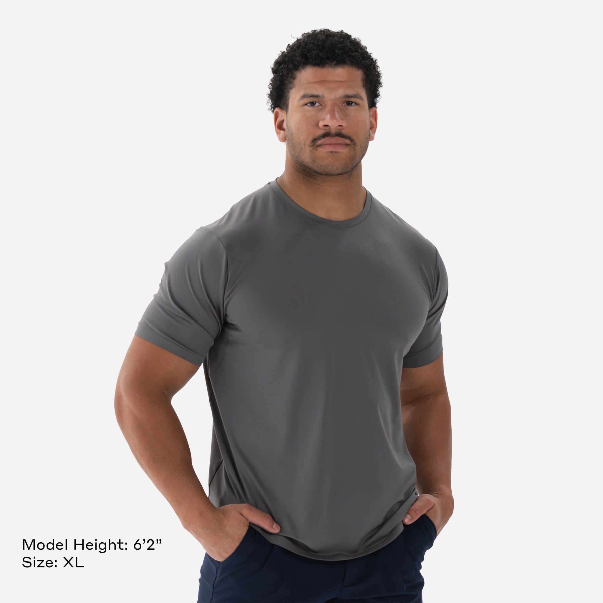 Performance Tech Tee Charcoal Grey
