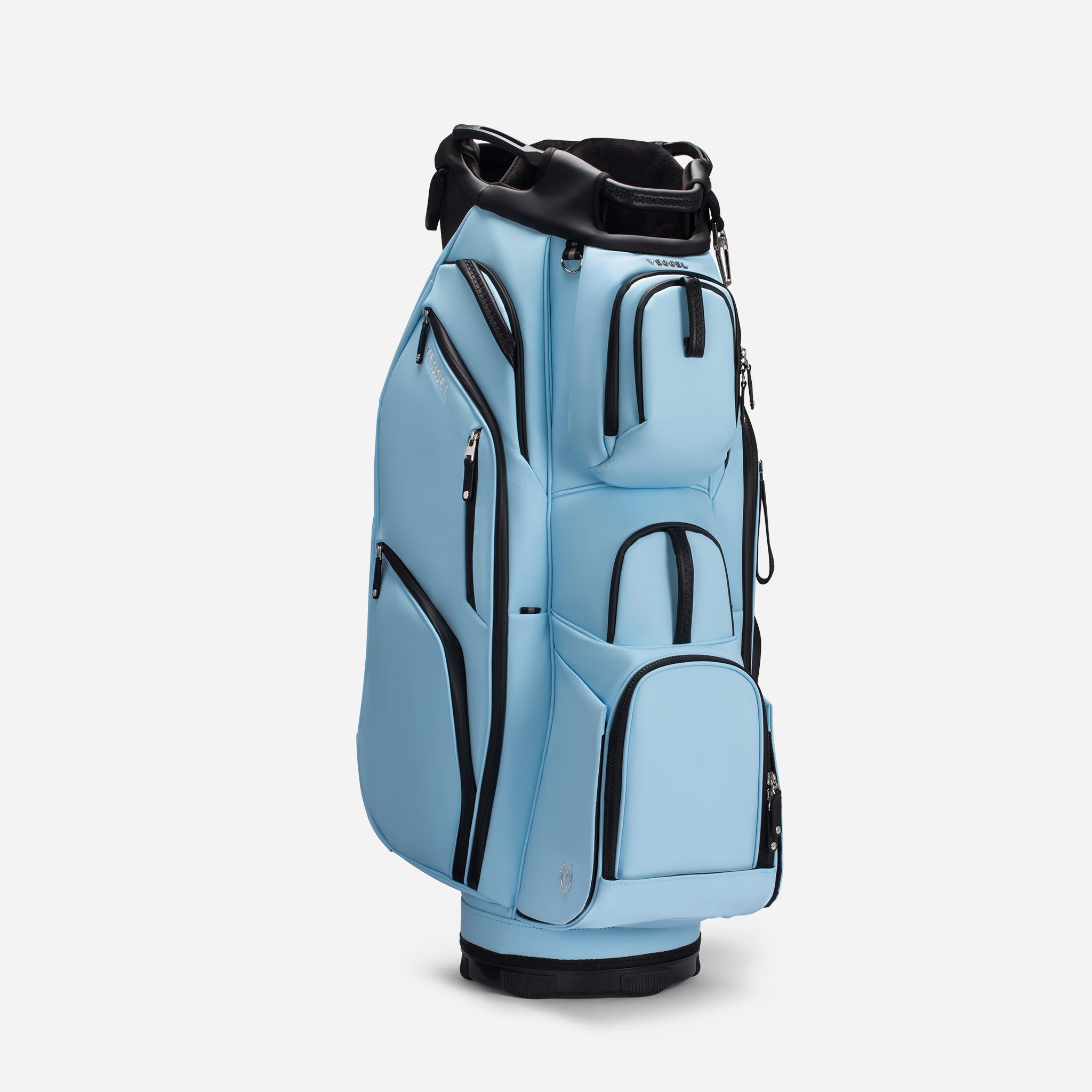 VESSEL Lux Pro Cart II in sky – premium golf cart bag