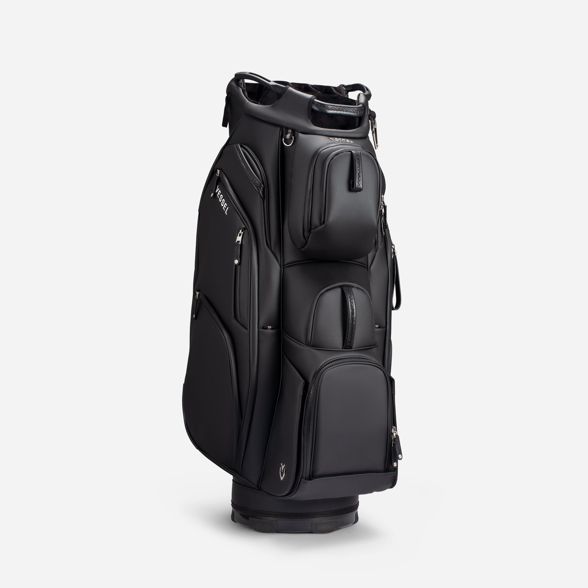 VESSEL Lux Pro Cart II in black – premium golf cart bag
