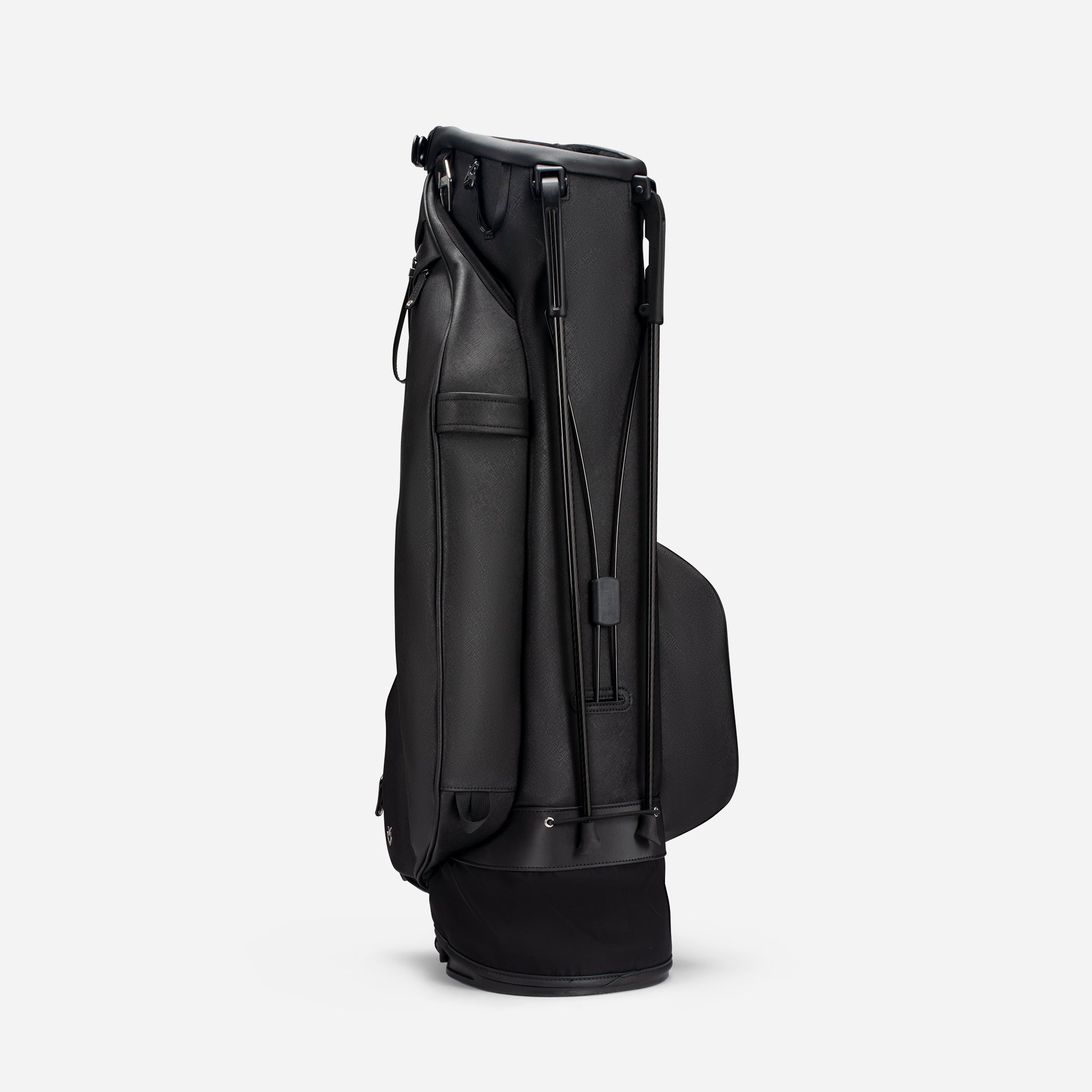 VESSEL Lux Stand in crosshatch black – lightweight golf stand bag