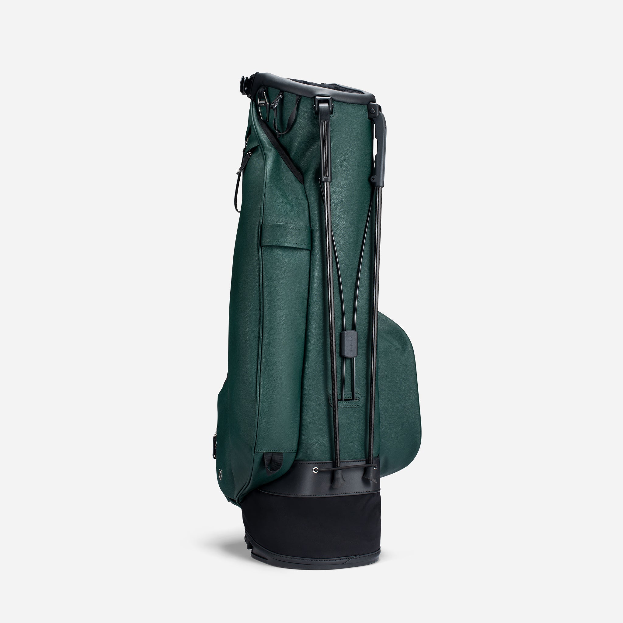 VESSEL Lux Stand in crosshatch green – lightweight golf stand bag