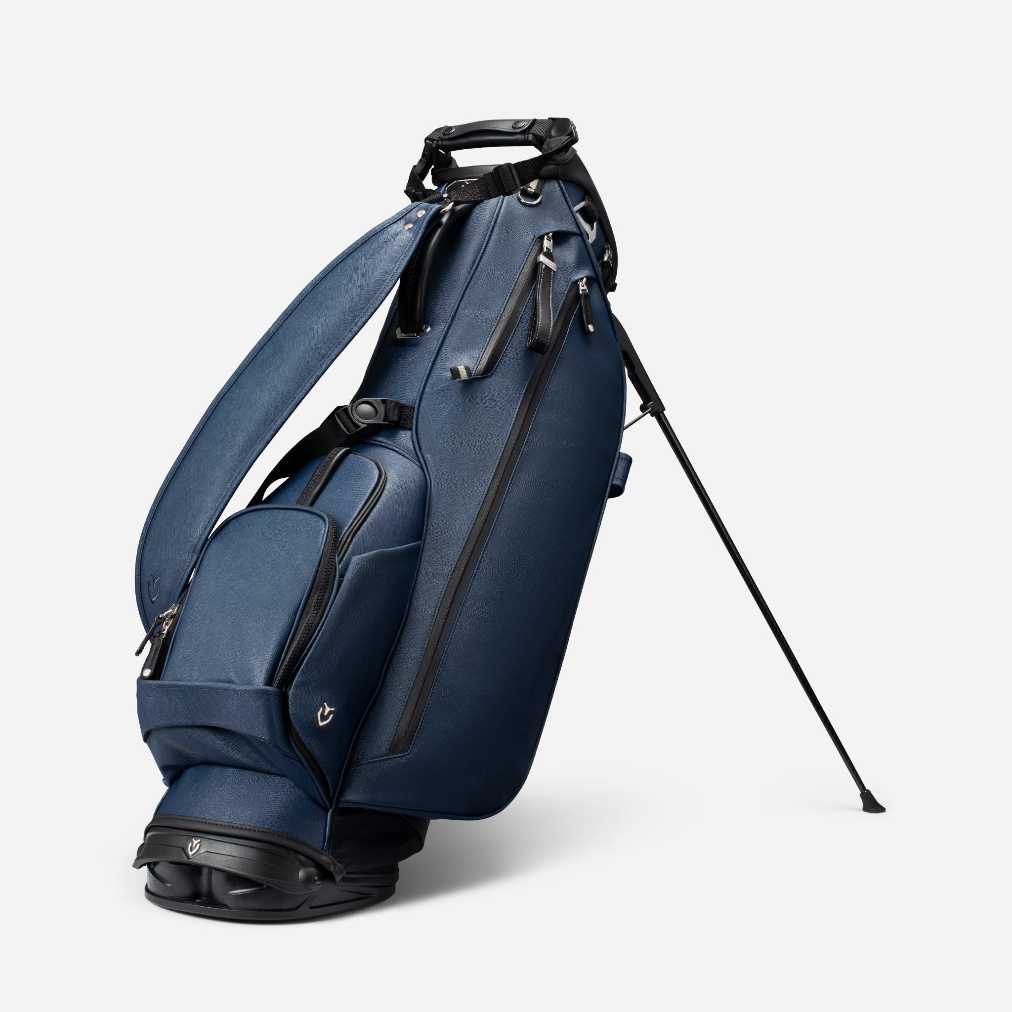 VESSEL Lux Stand in crosshatch navy – lightweight golf stand bag