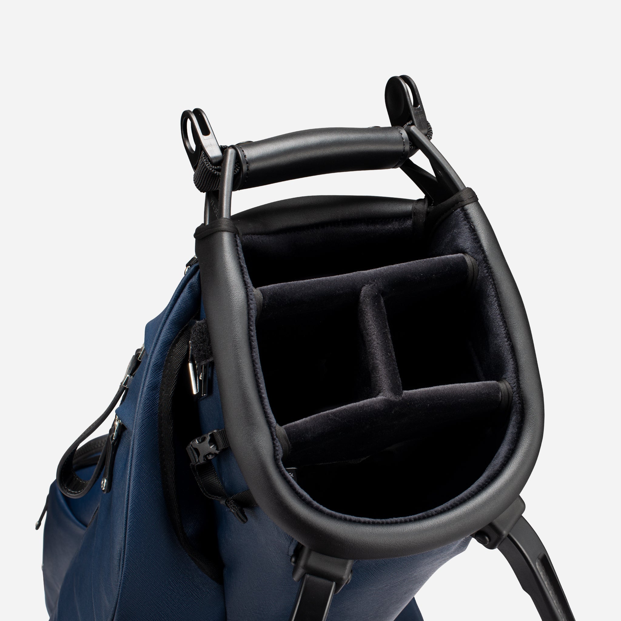 VESSEL Lux Stand in crosshatch navy – lightweight golf stand bag