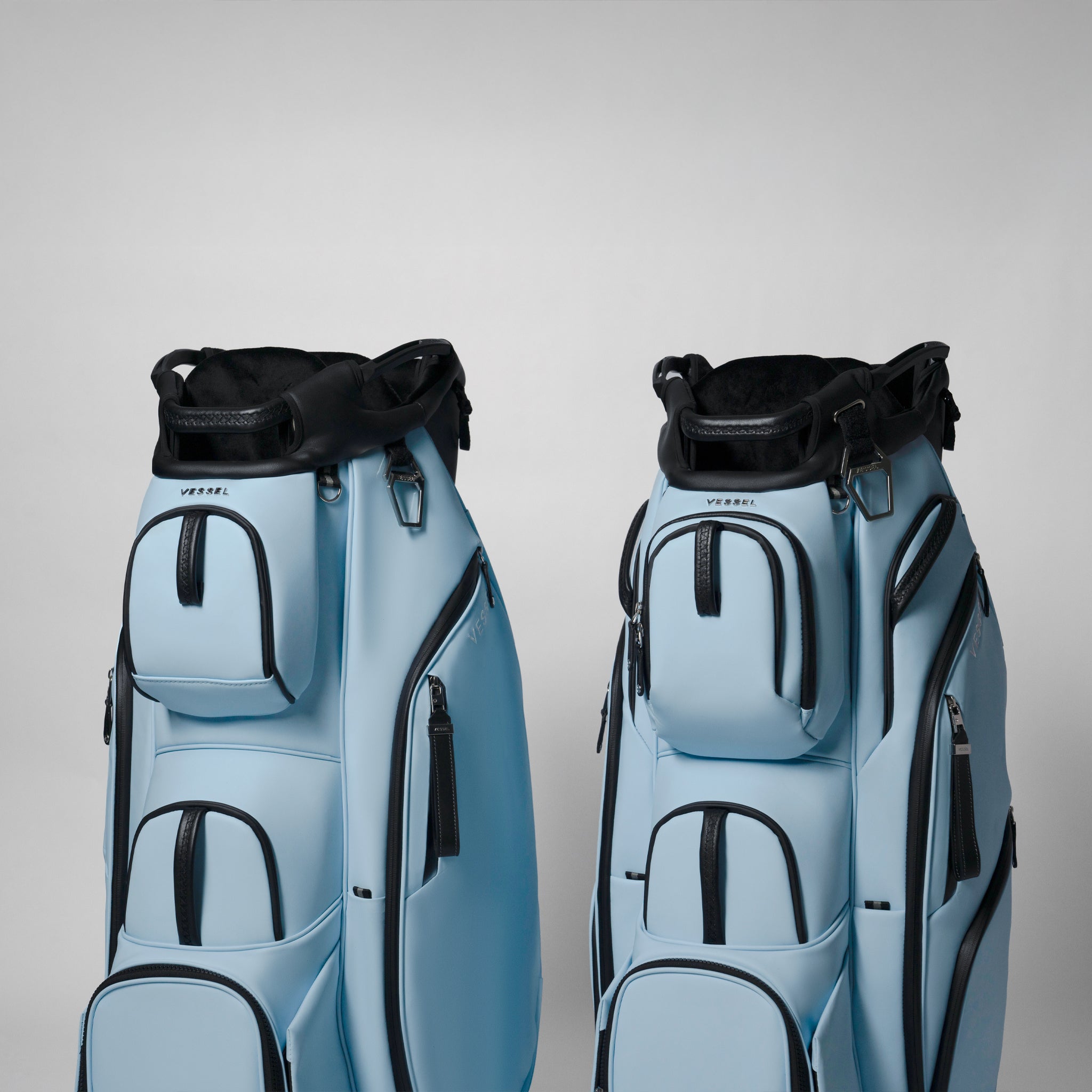 VESSEL Lux Pro Cart II in sky – premium golf cart bag
