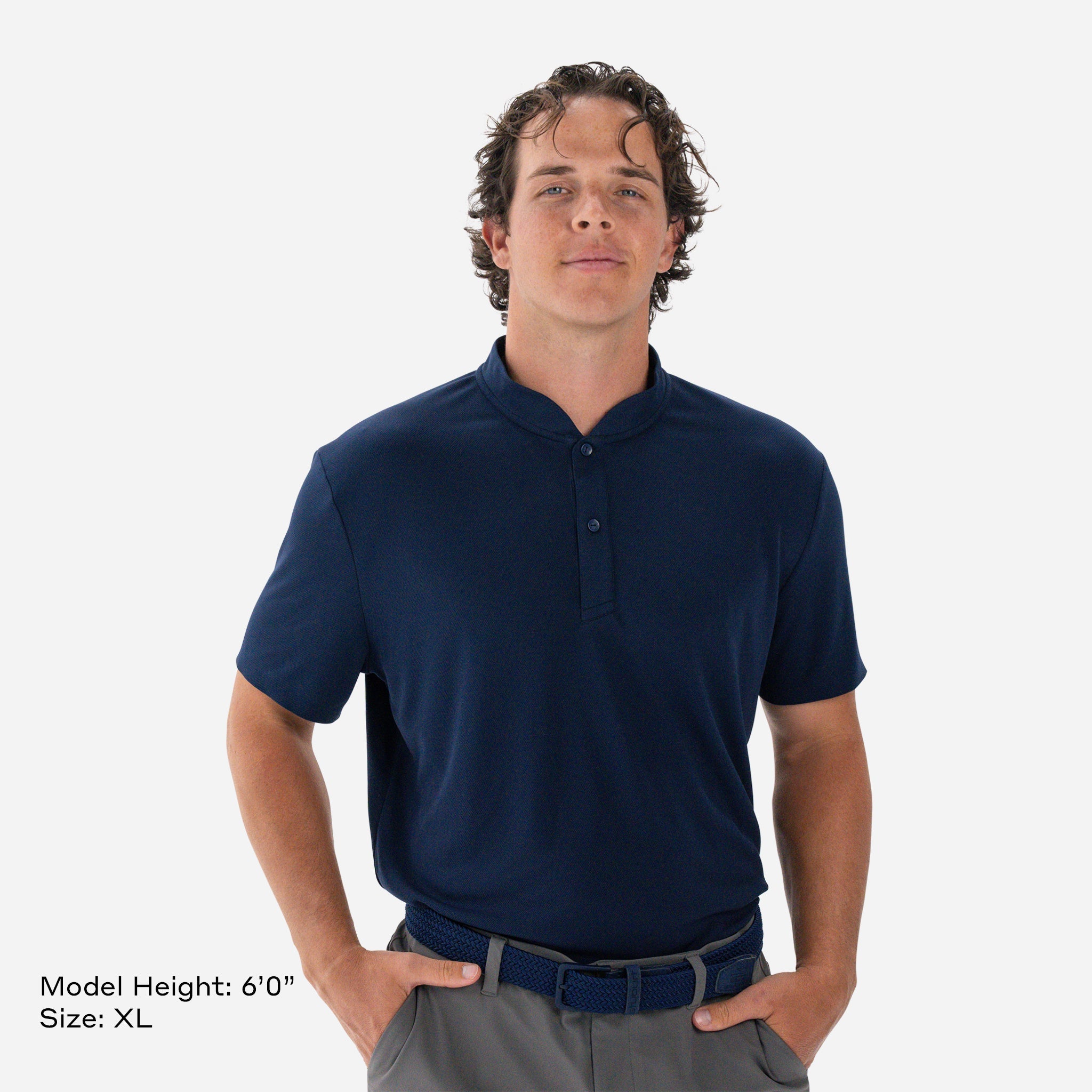 Performance Blade Collar Polo Midnight Navy