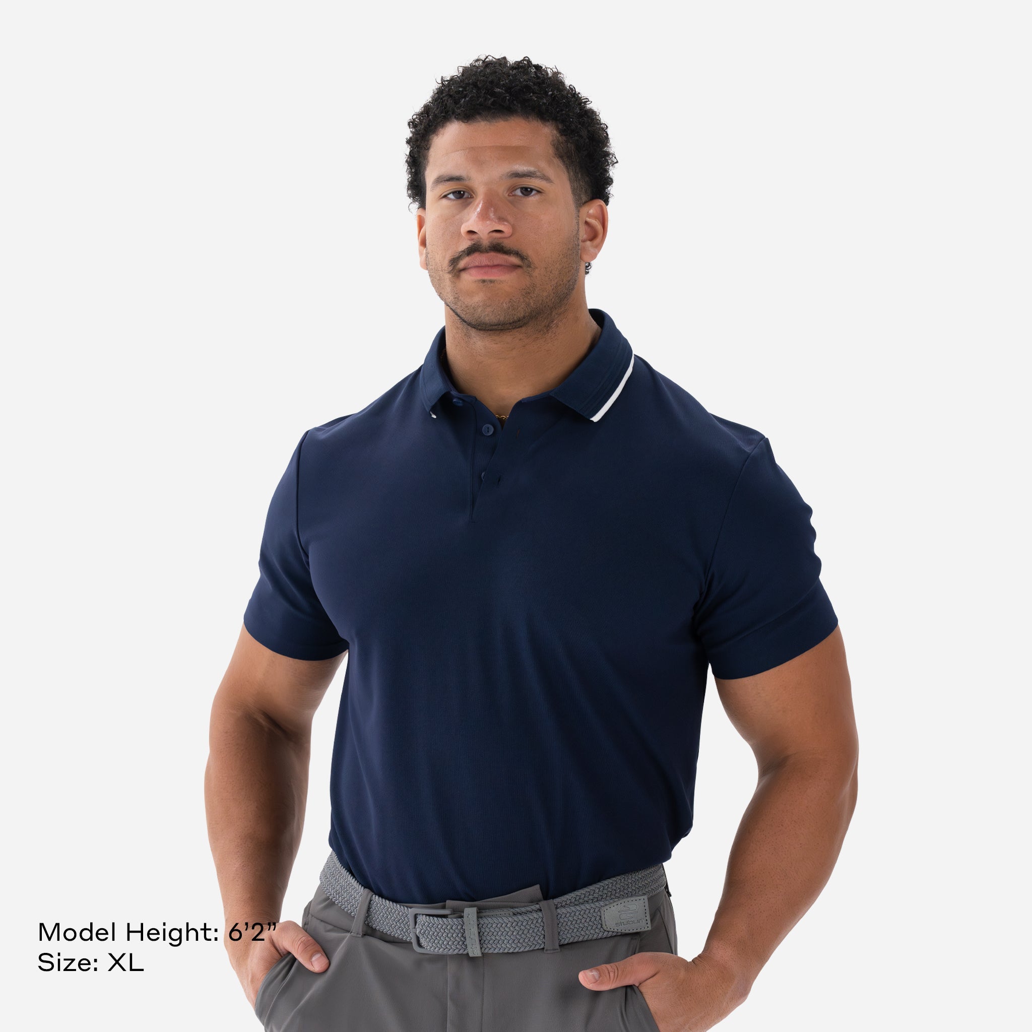 Performance Pique Polo Midnight Navy