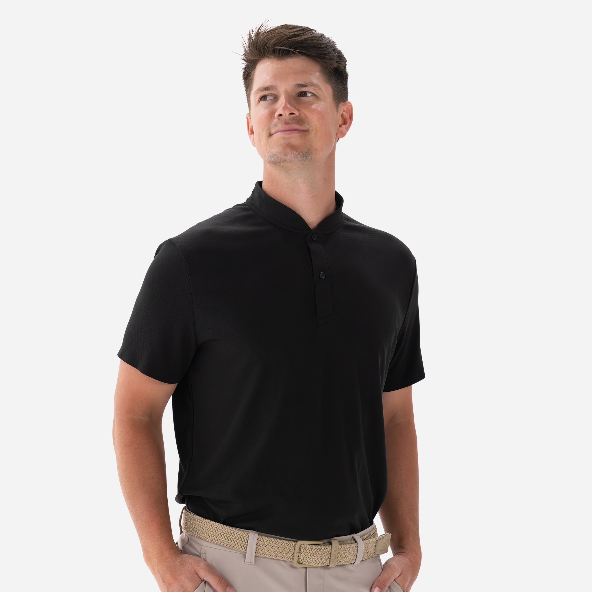 Performance Blade Collar Polo Black