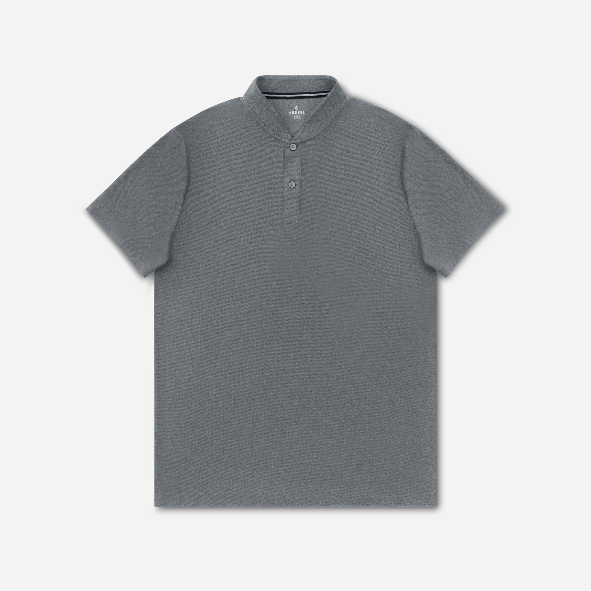 Performance Blade Collar Polo Charcoal Grey