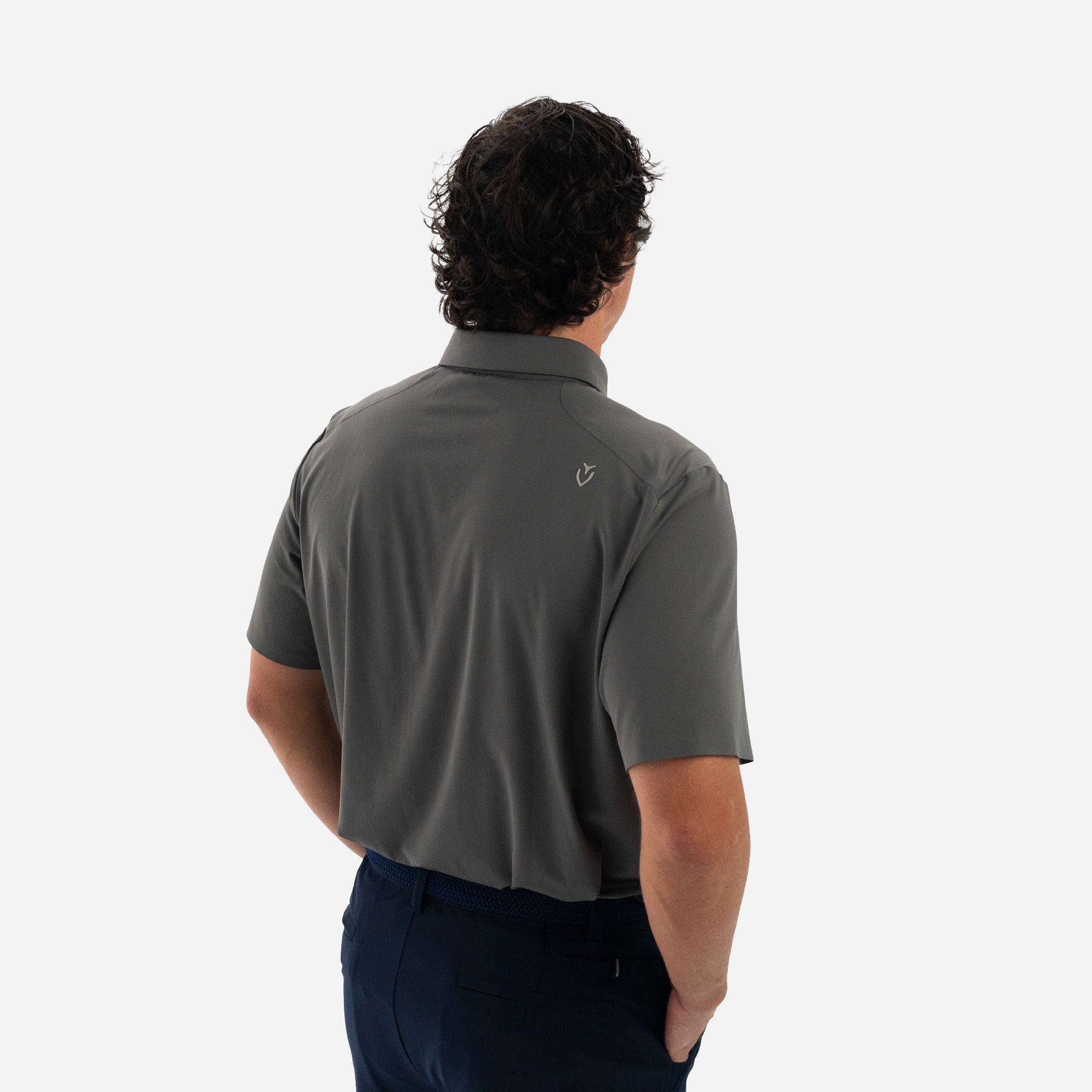Performance Tech Polo Charcoal Grey