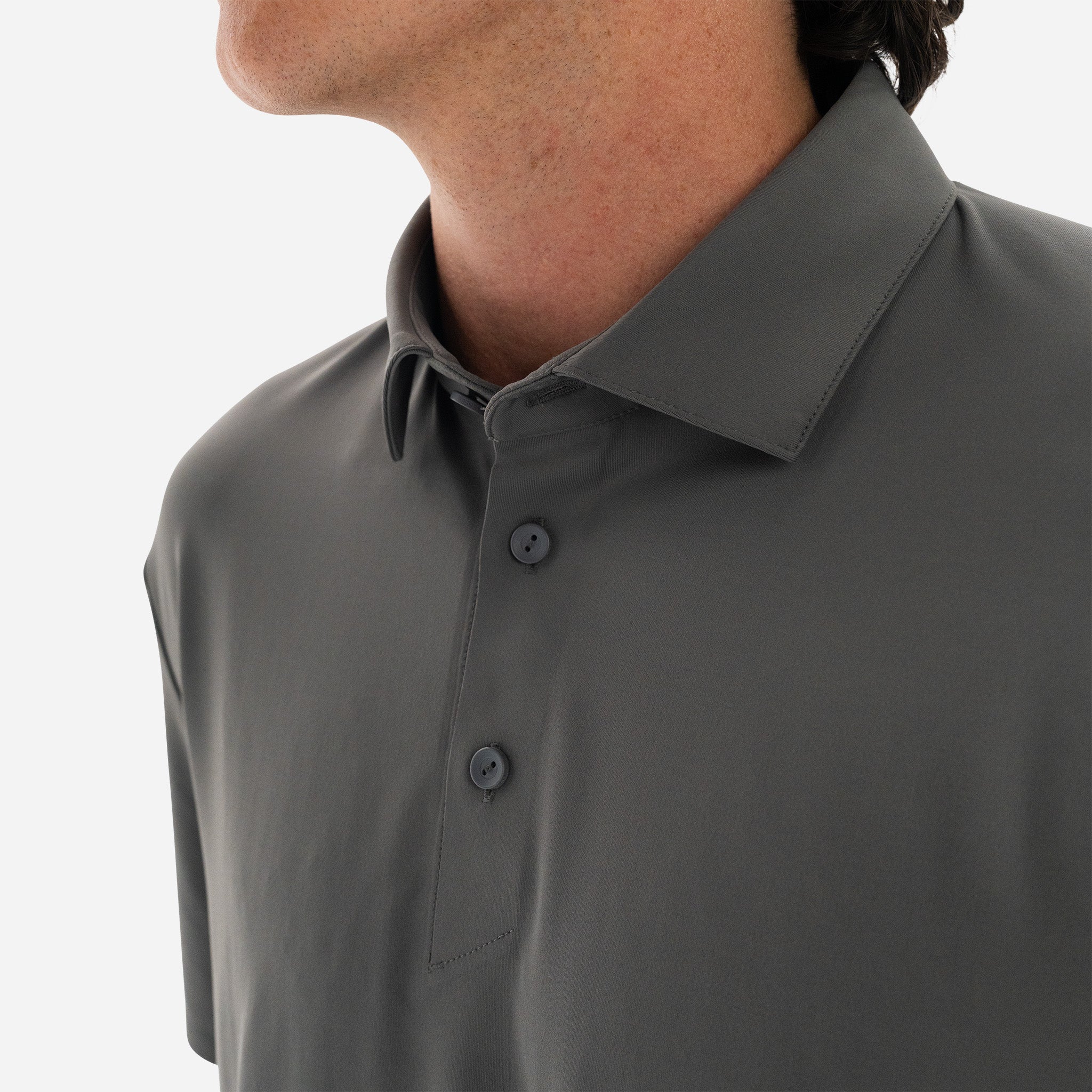 Performance Tech Polo Charcoal Grey
