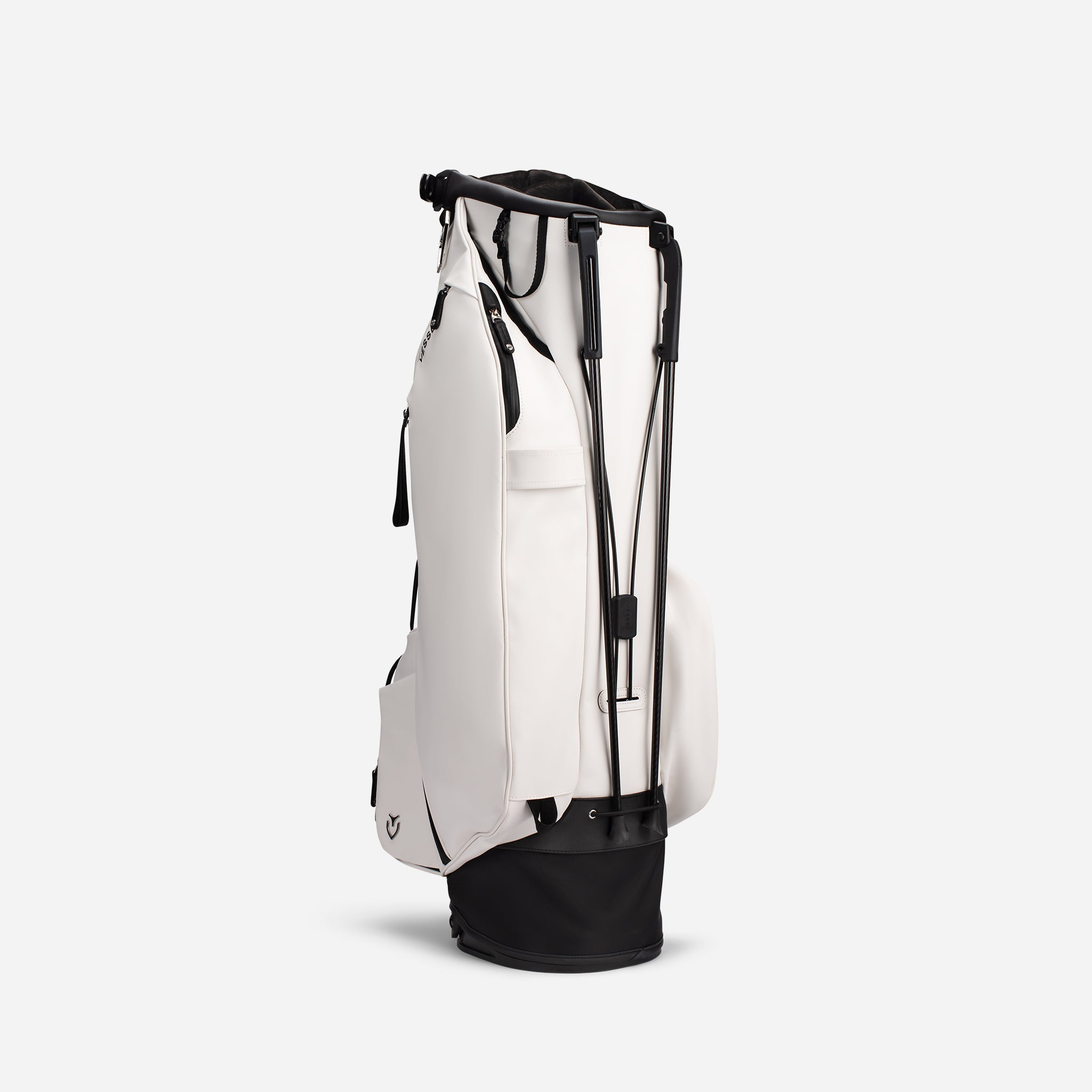VESSEL Player V Stand in white – lightweight golf stand bag