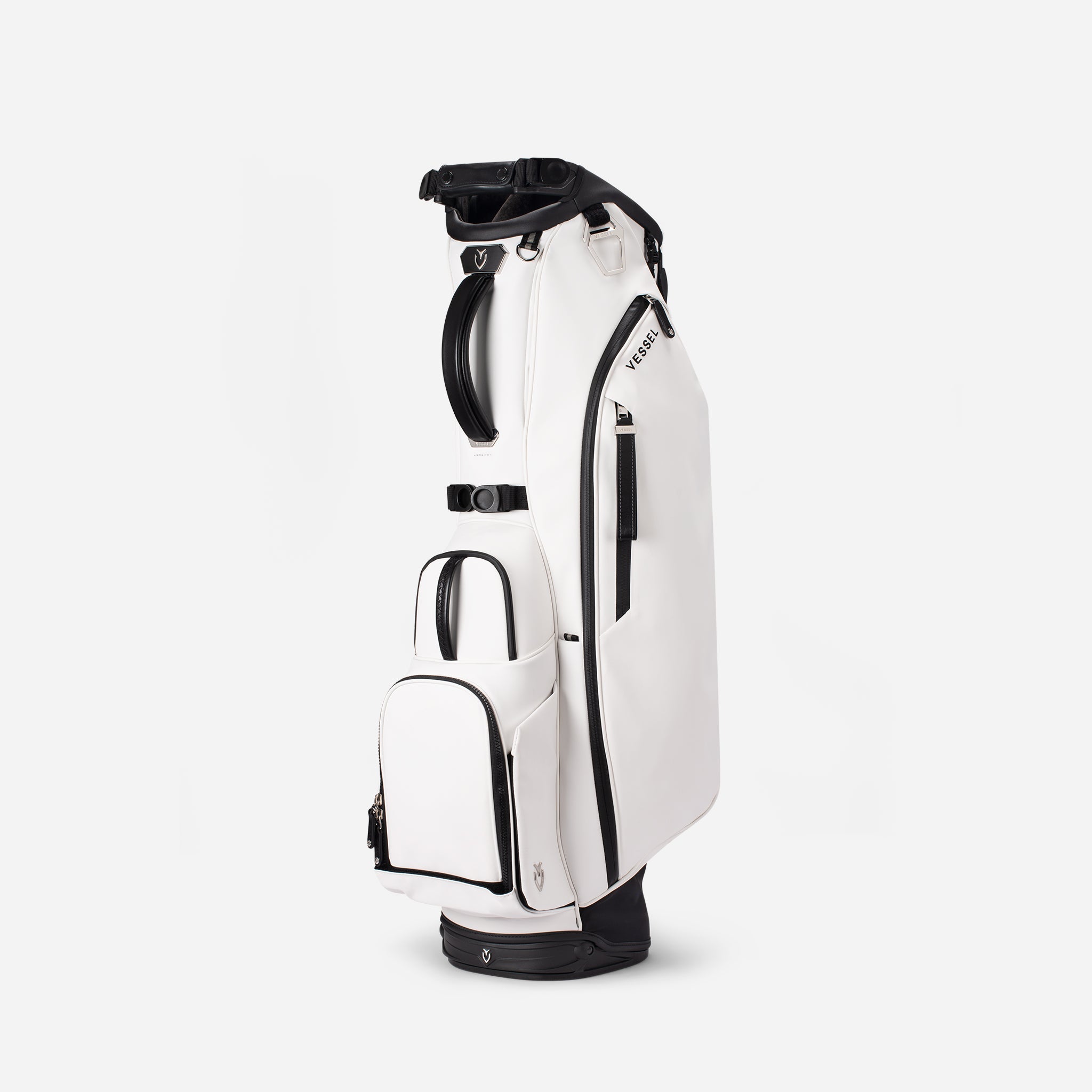 VESSEL Player V Stand in white – lightweight golf stand bag