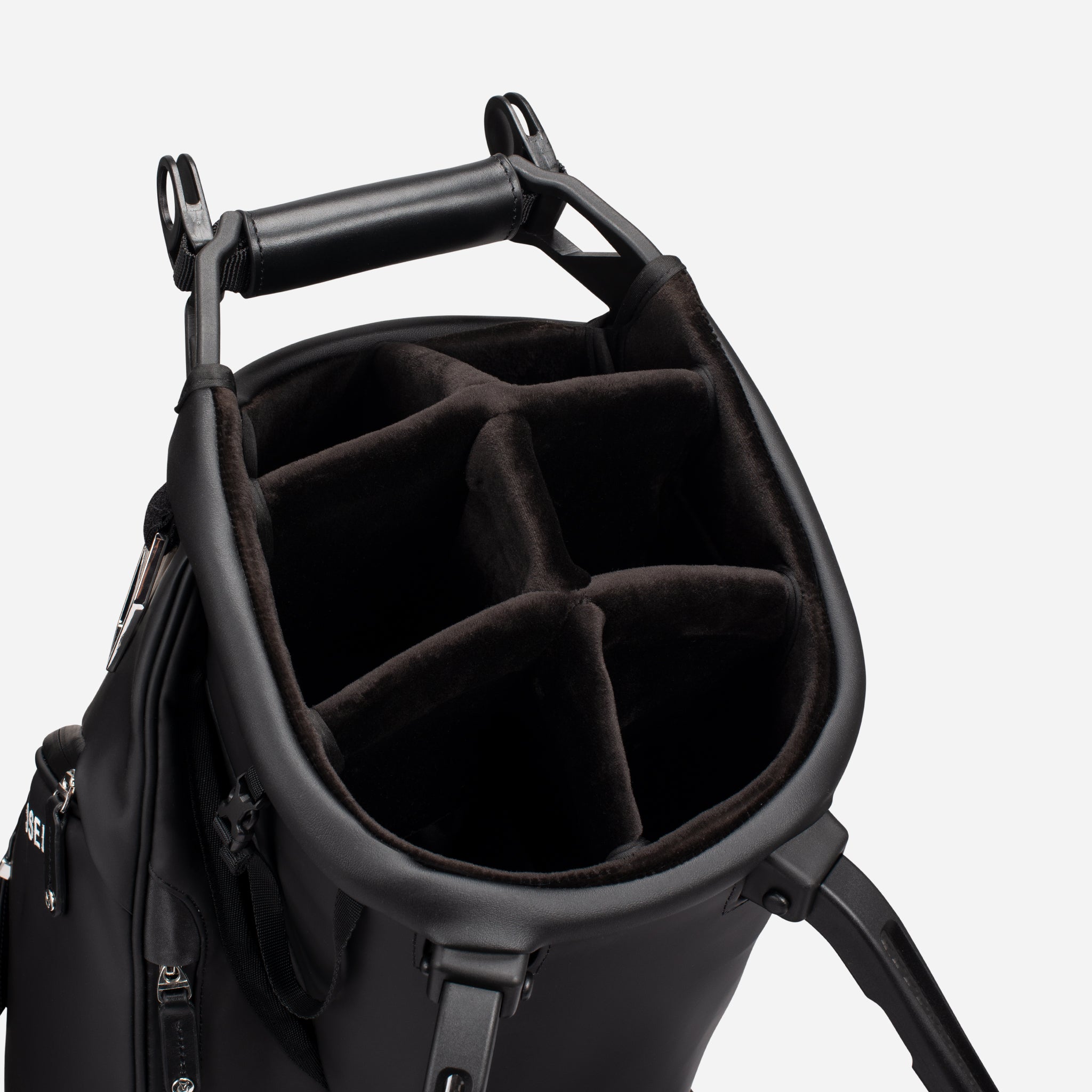 VESSEL Player V Stand in black – lightweight golf stand bag