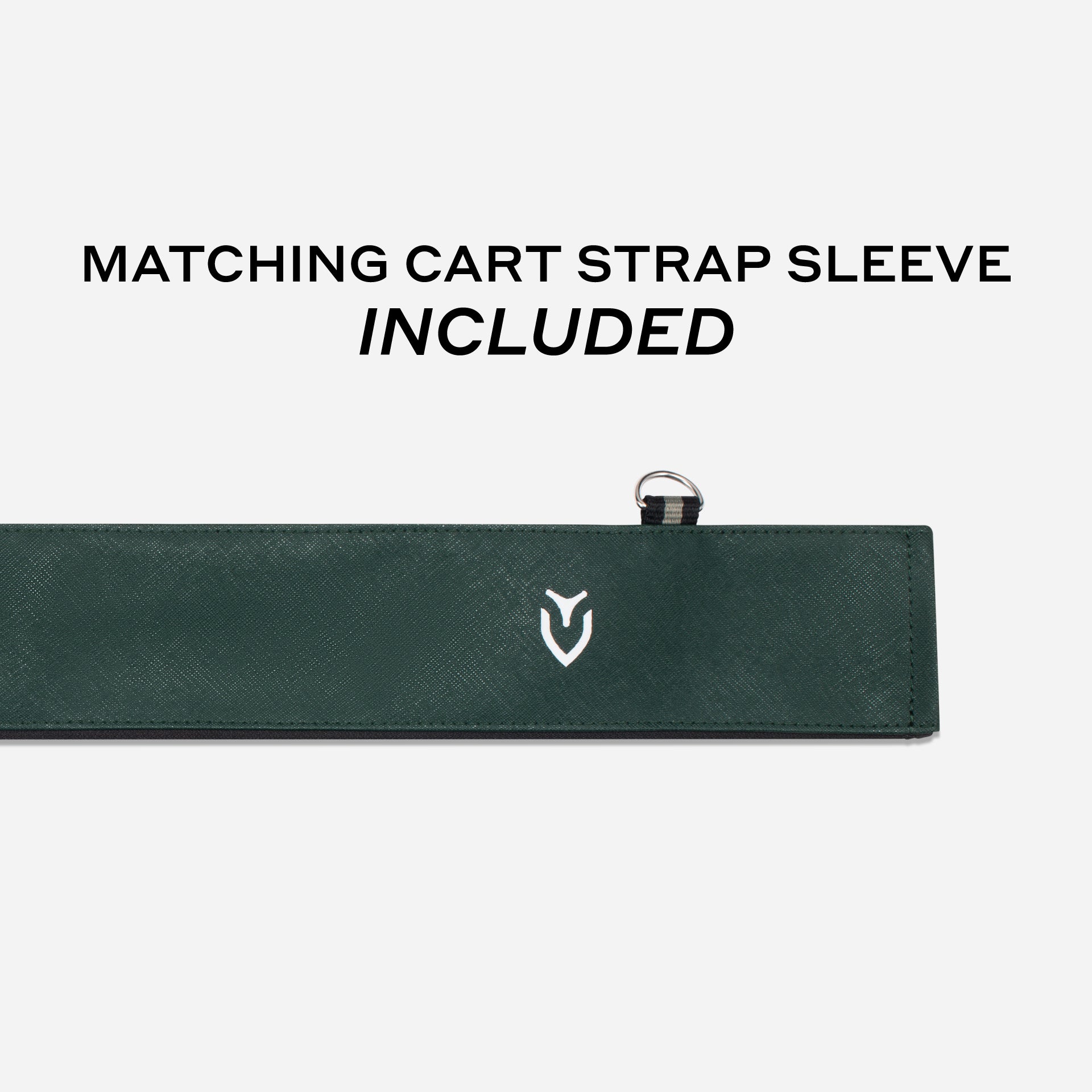 VESSEL Lux Looper in crosshatch green – lightweight golf stand bag