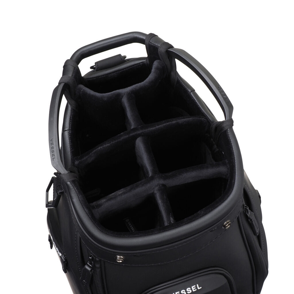 VESSEL Japan Lux Cart 2.0 in black – premium golf cart bag