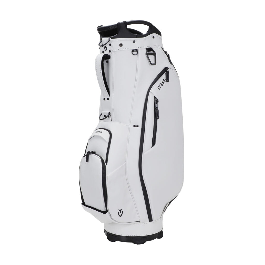 VESSEL Japan Lux Cart 2.0 in white – premium golf cart bag