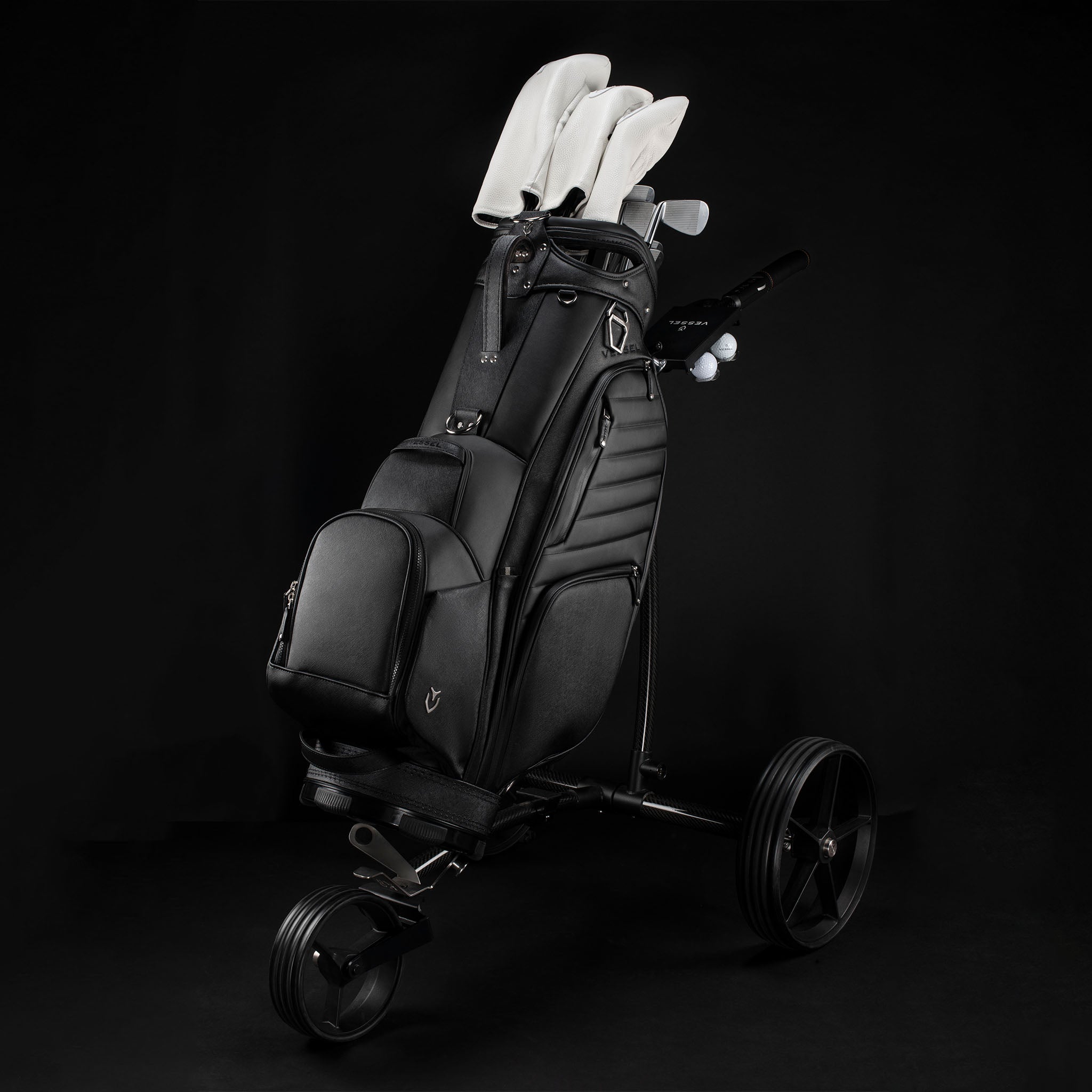 VESSEL Lux Prime Cart – premium golf cart bag