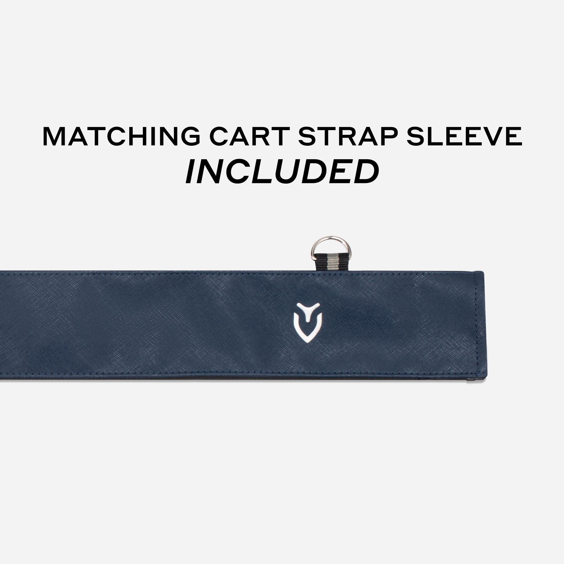 VESSEL Lux Stand in crosshatch navy – lightweight golf stand bag